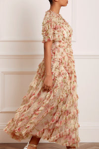 Waltzing Blooms Grace Ankle Gown