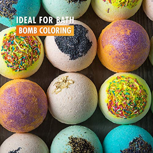 coloring bath bombs with mica