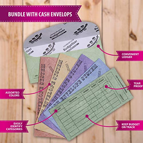 home budget planner book with pockets