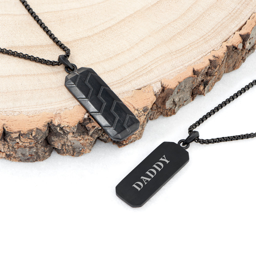 Men's Personalised Date Disc Necklace | Posh Totty Designs