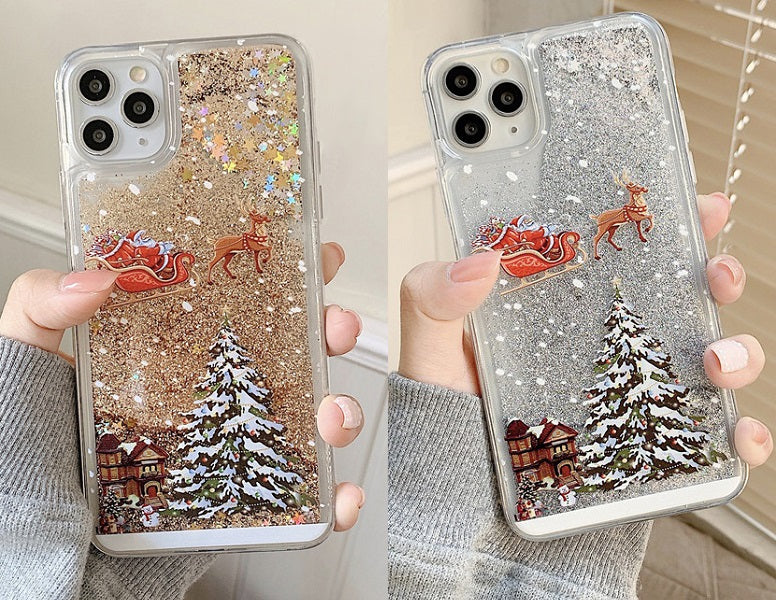 We joyfully offer you a product that will add up an extra Christmas spirit to you and your loved ones. Introducing the Insatsu™ Christmas Snowflake Liquid Glitter iPhone Case!