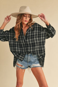 All year Long Flannel Top