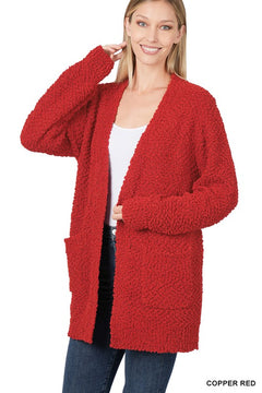 Cozy me up Cardigan Merry Red