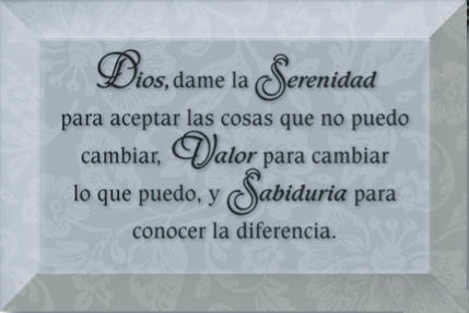 serenity prayer in spanish printable