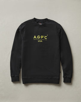 AGPC: Lightweight Cotton Crew Sweatshirt - Black