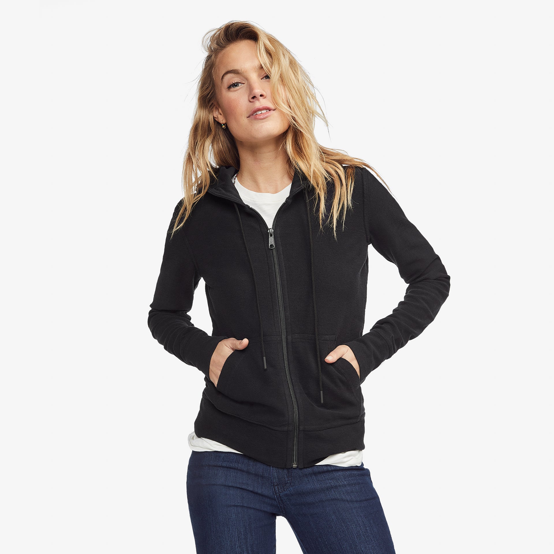 Sierra Midweight Full Zip - Super Black