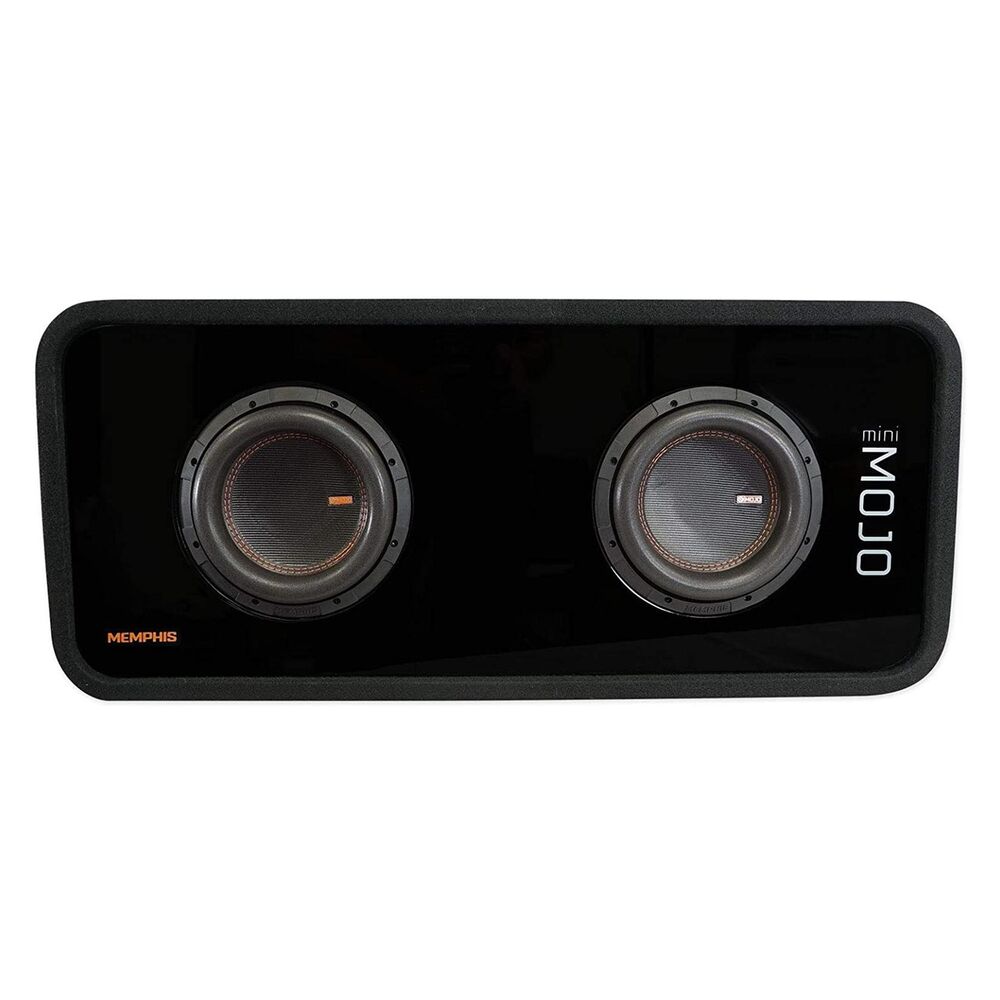 Memphis MJME8D1 3600W Peak (1800W RMS) 8" Mojo Mini Series Dual 1-Ohm Subwoofer Enclosure