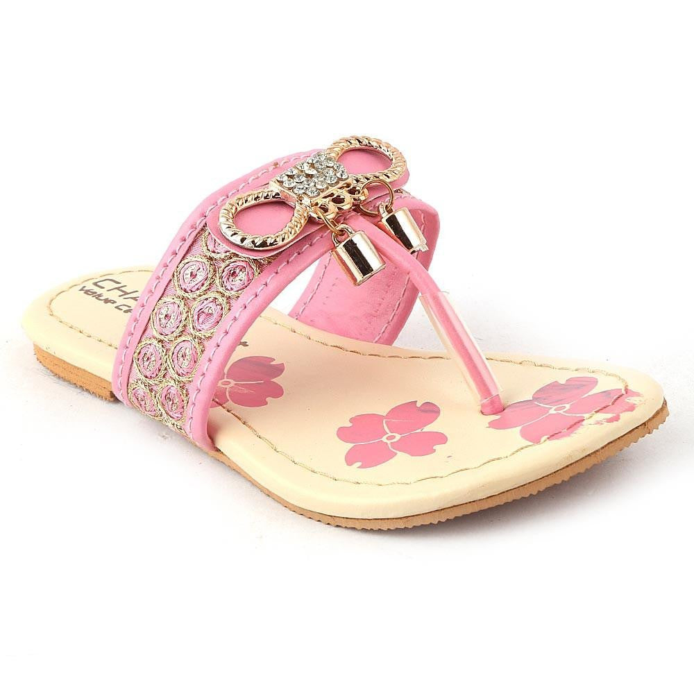 Girls Fancy Slippers - K-09 - Pink 