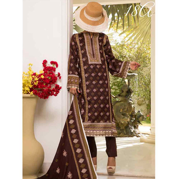 Daman Printed Cambric 3 Piece Un-Stitched Suit Vol 2 - 18A, Women, 3Pcs Shalwar Suit, VS Textiles, Chase Value