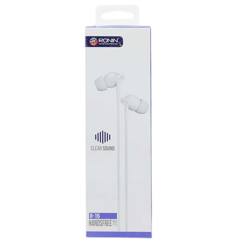 Ronin Handfree Clear Sound R 16 White Chase Value