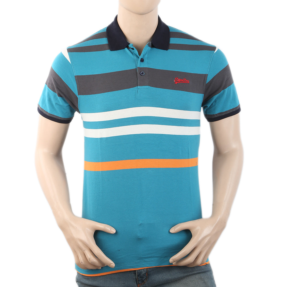 Men's Half Sleeves Polo T-Shirt - Steel Blue– Chase Value