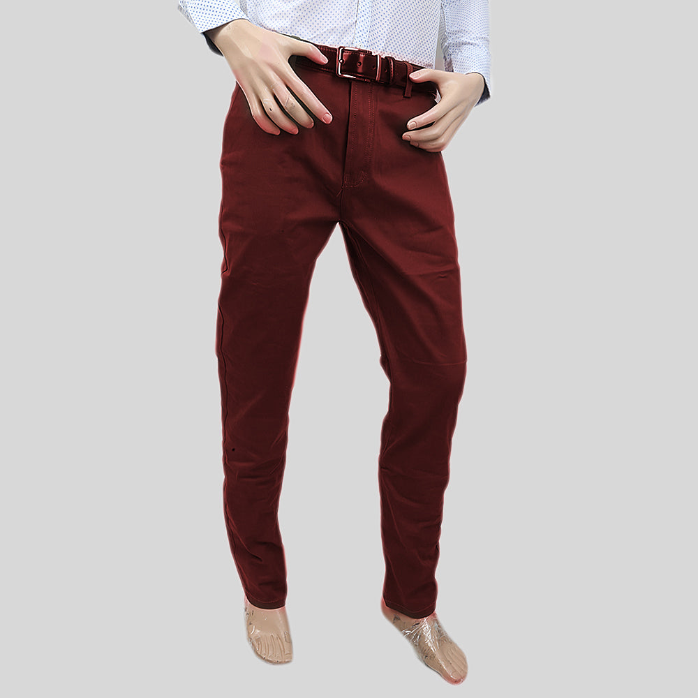 Men's Fancy Cotton Chino Pant - Maroon– Chase Value