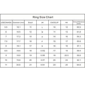 mens ring size to women's