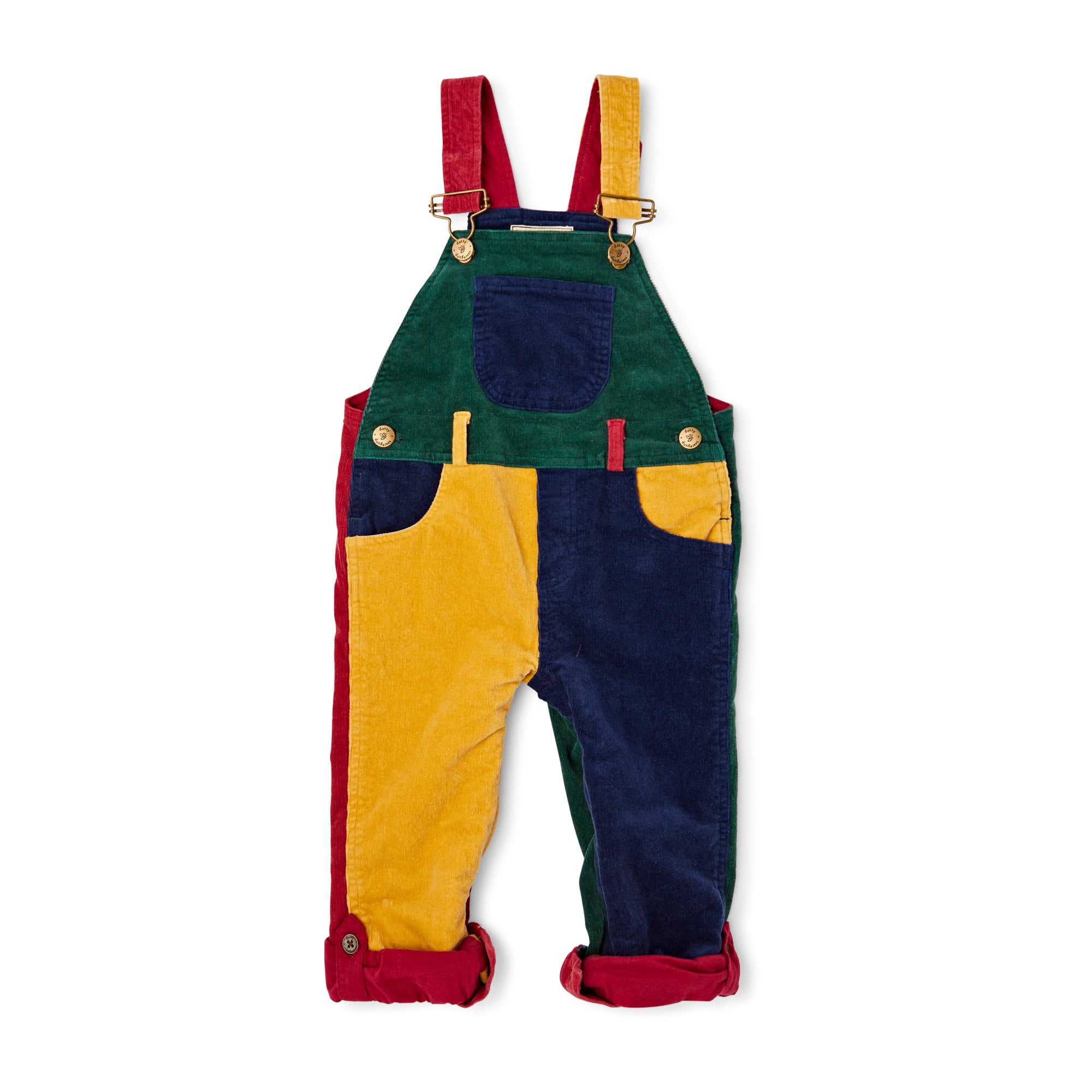 Primary Patchwork Cord Dungarees – dottydungarees.wholesale