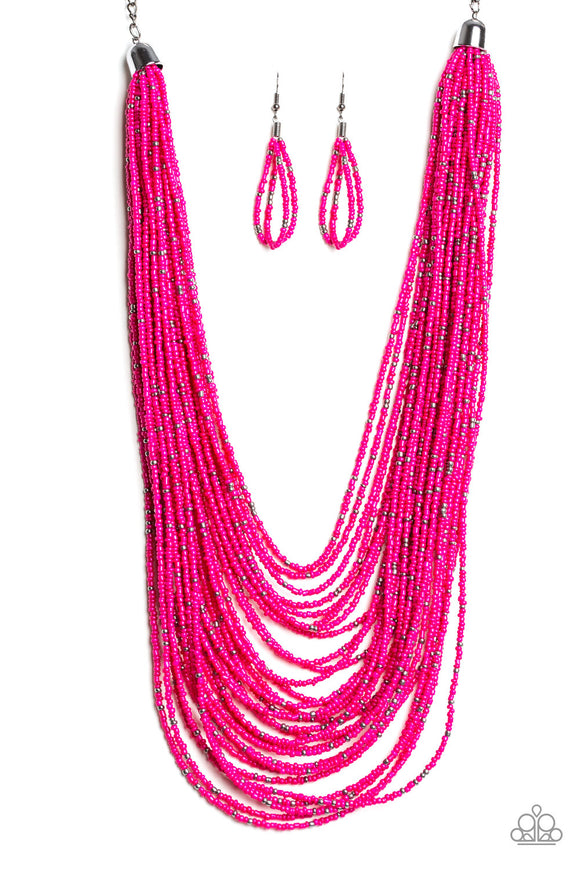Rio Rainforest Pink Paparazzi Necklace All Eyes On U