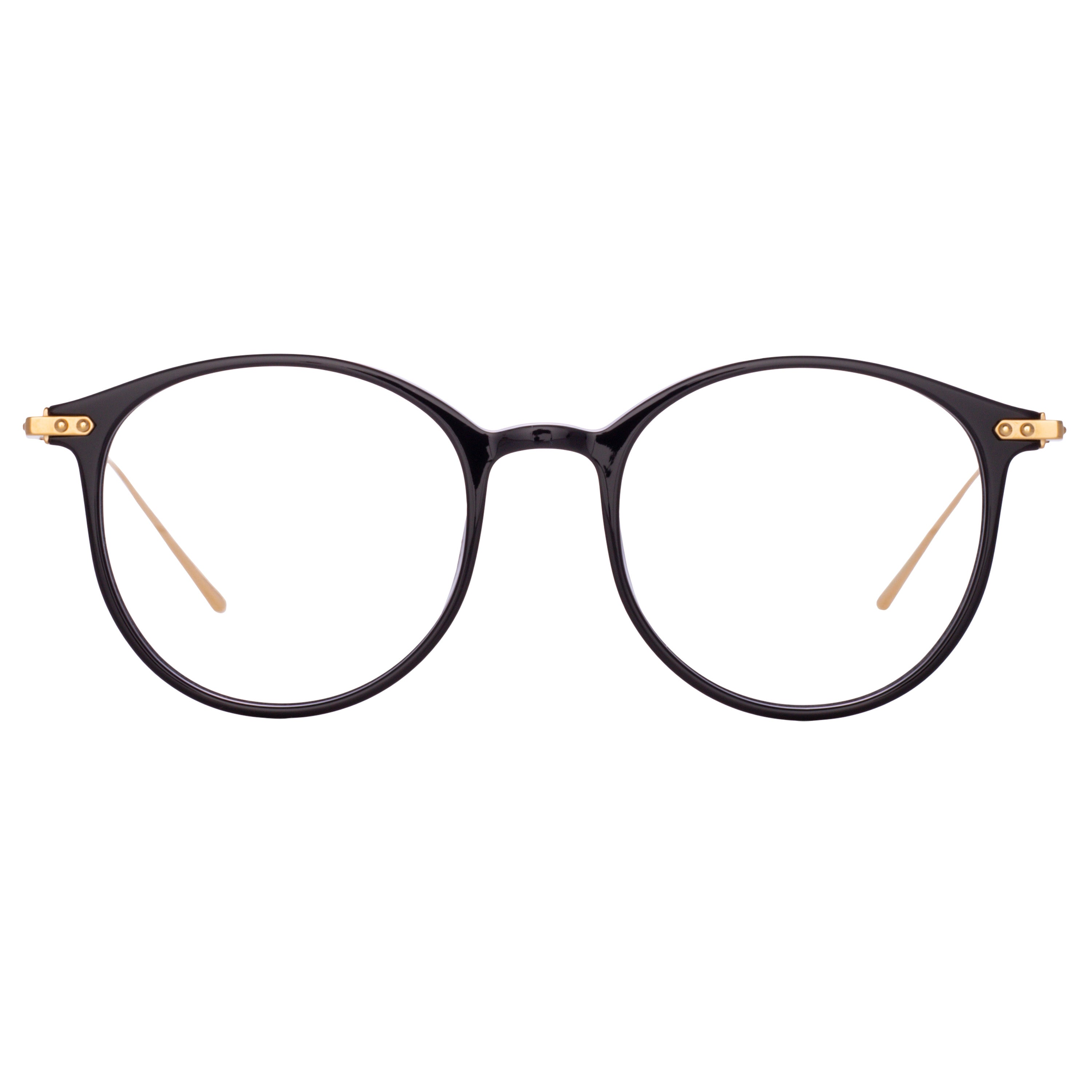 Gray Oval Optical Frame in Black