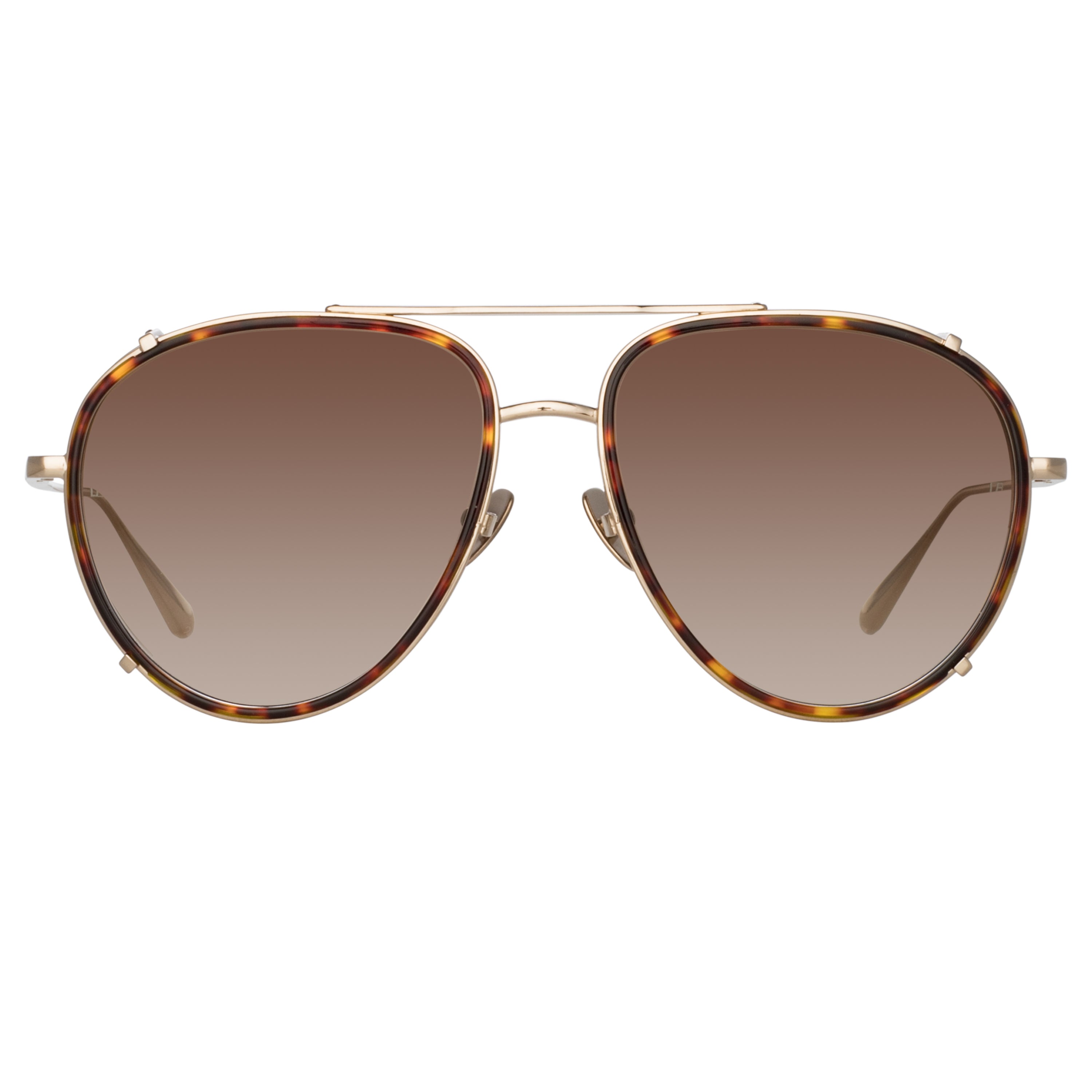 Dimitri Aviator Sunglasses in Light Gold