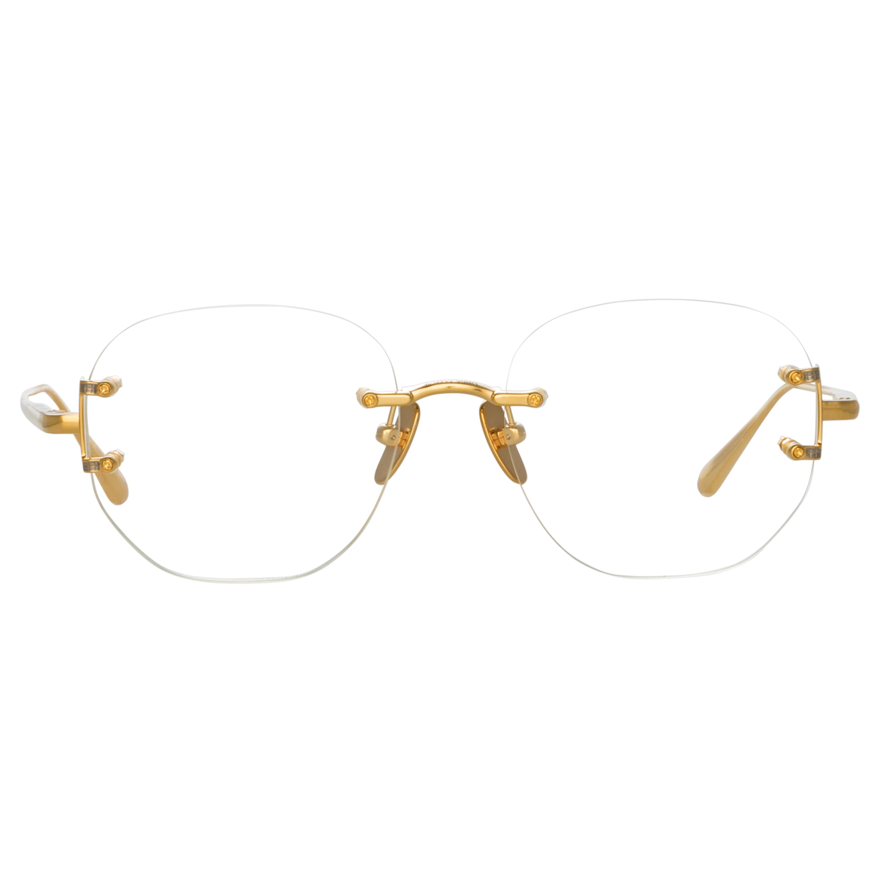 Sandor Angular Optical Frame in Yellow Gold