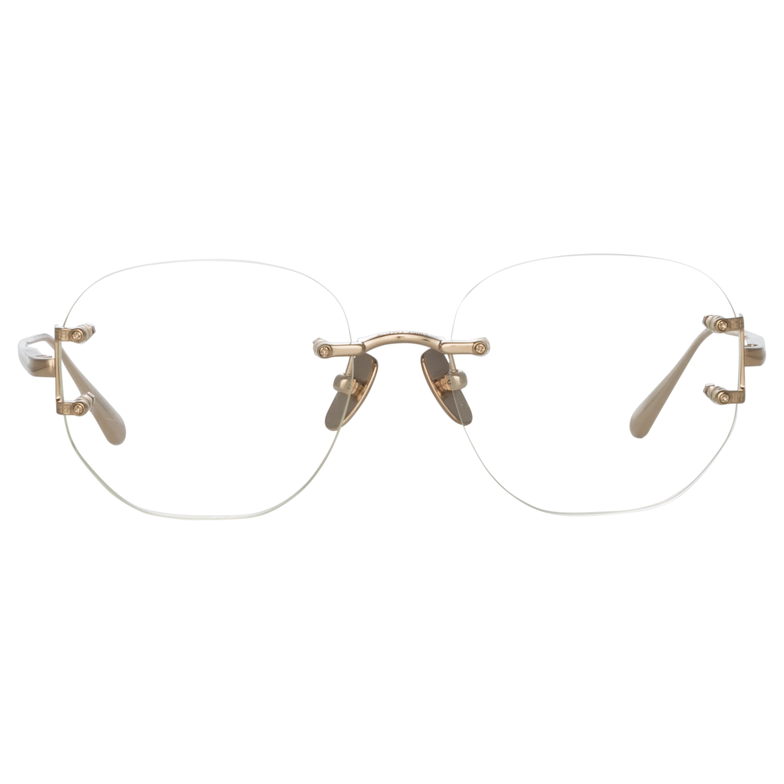 Sandor Angular Optical Frame in Light Gold