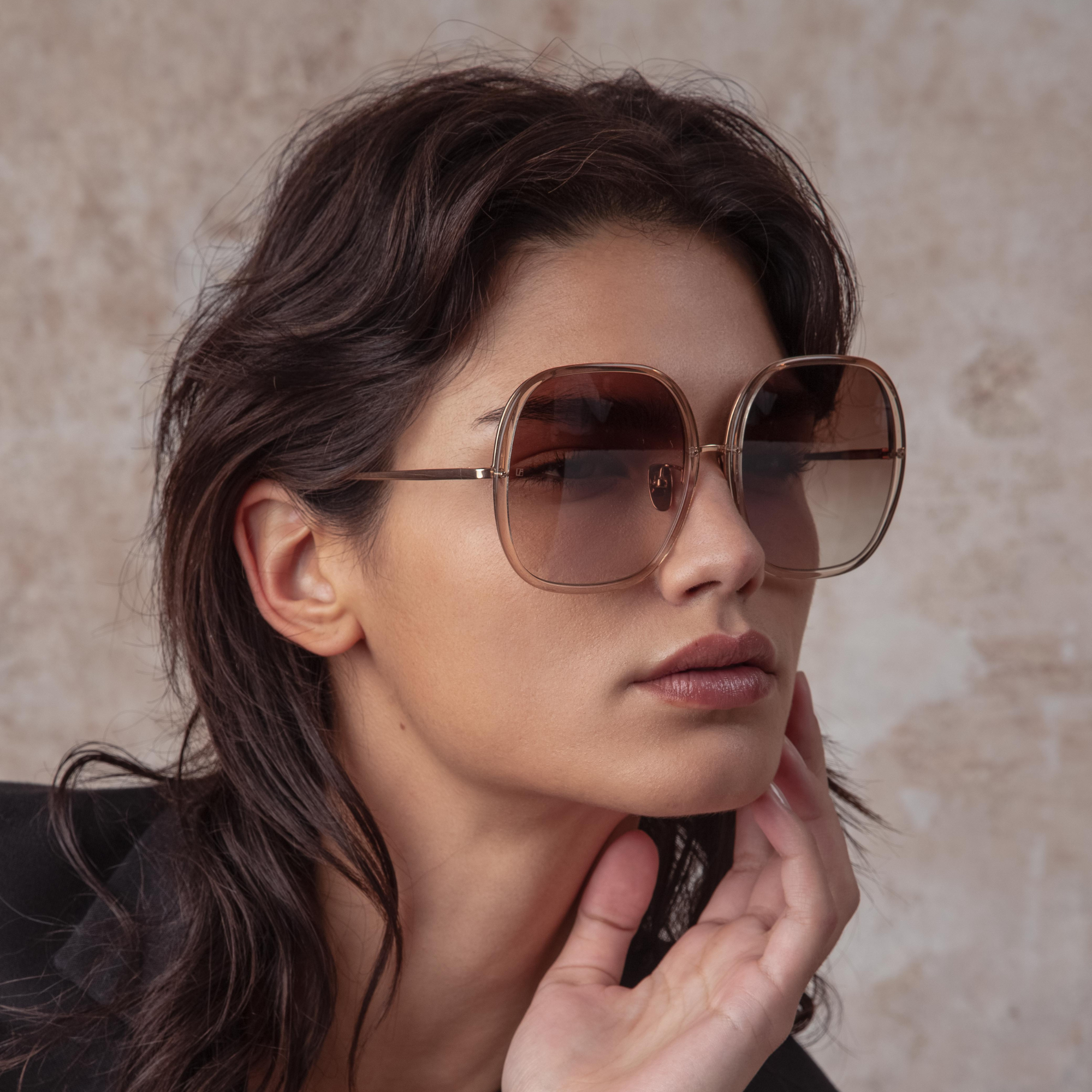 Celia Oversized Sunglasses in Ash