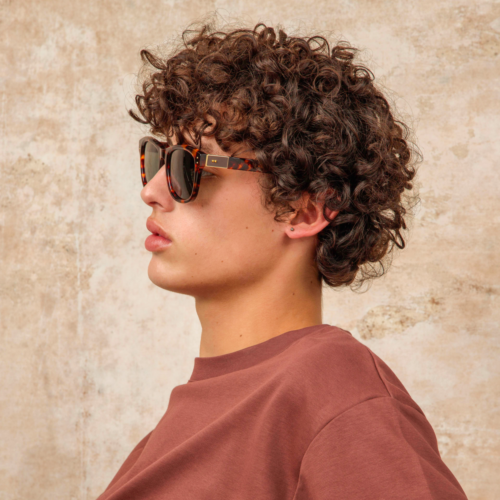 Men’s Edson D-Frame Sunglasses in Tortoiseshell