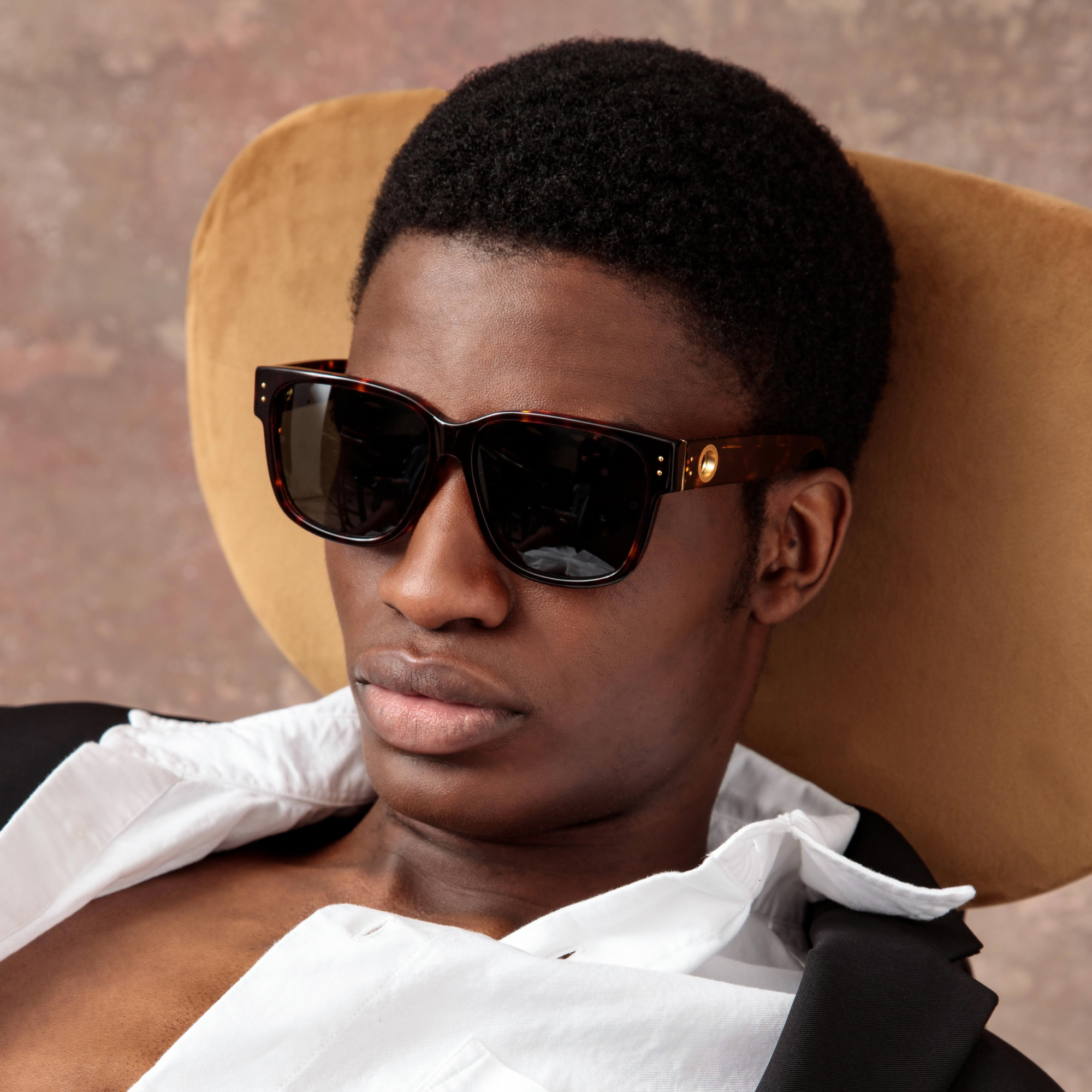 Perry D-Frame Sunglasses in Tortoiseshell