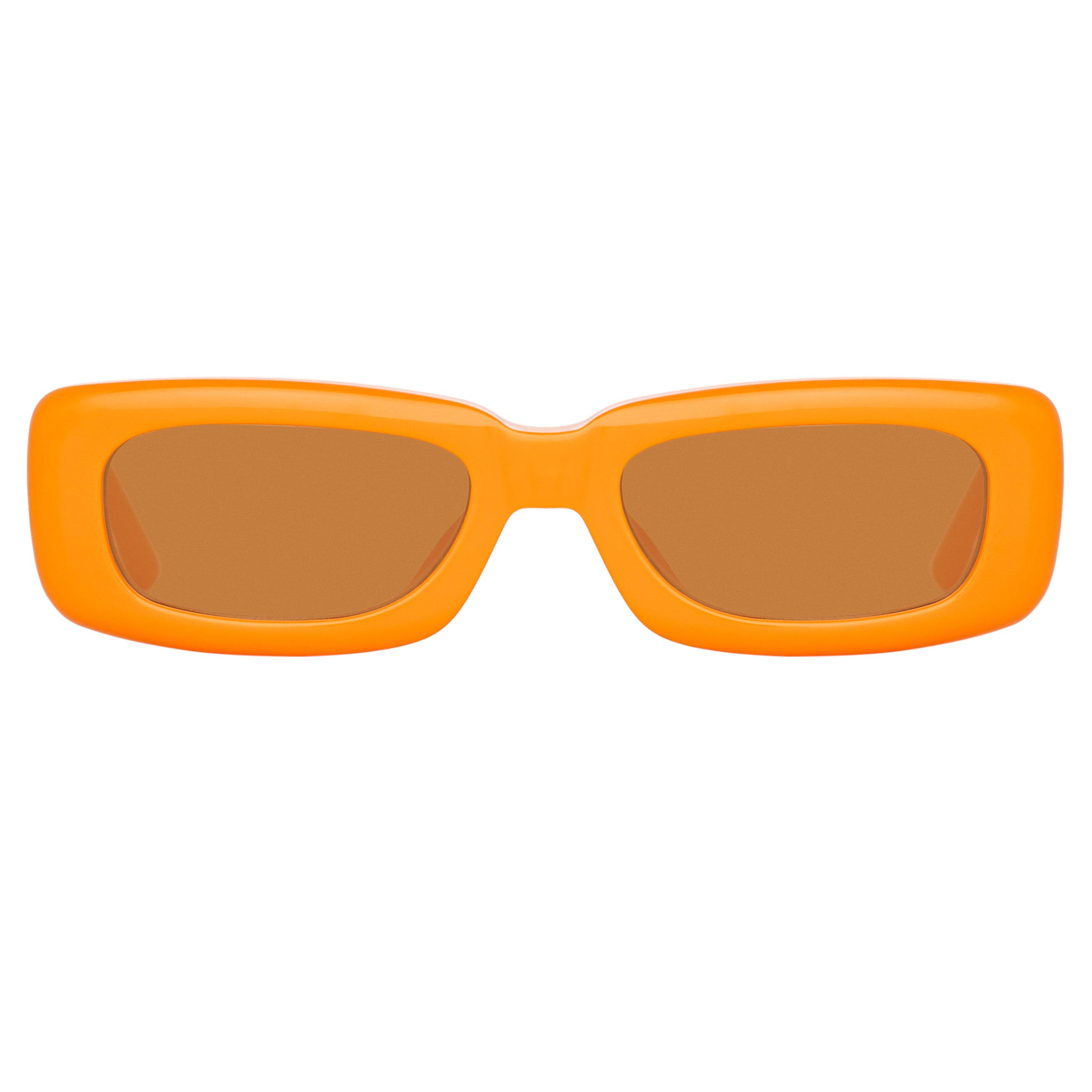 The Attico Mini Marfa Sunglasses in Orange