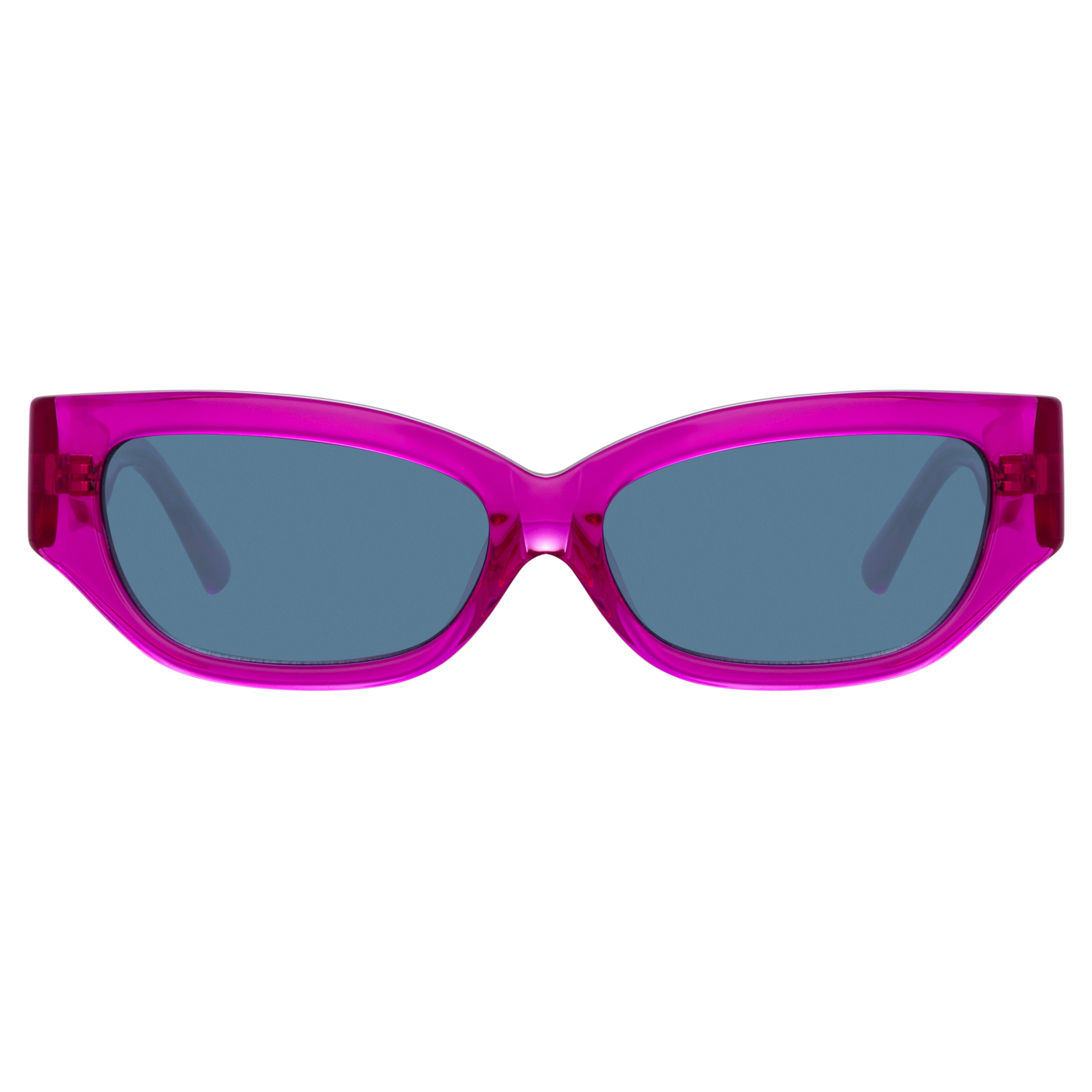 The Attico Vanessa Cat Eye Sunglasses in Fucshia