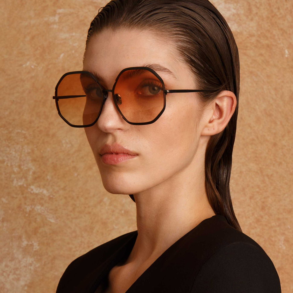 Accessorize Holly hexagon sunglasses | ASOS