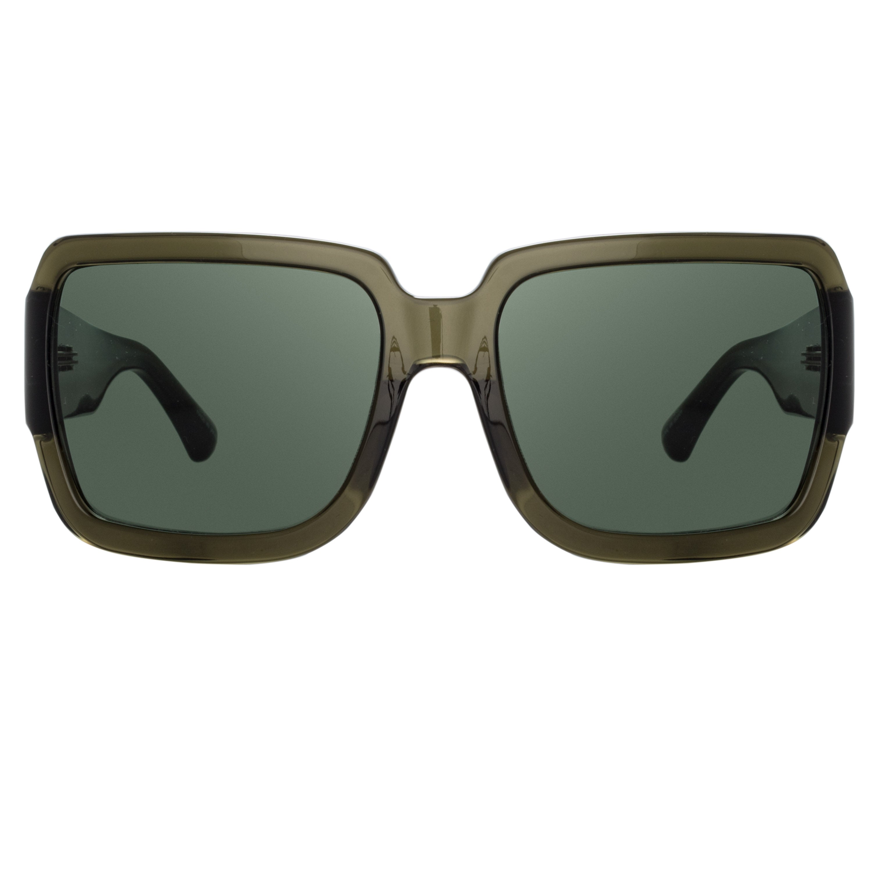 Dries Van Noten Oversized Sunglasses in Khaki