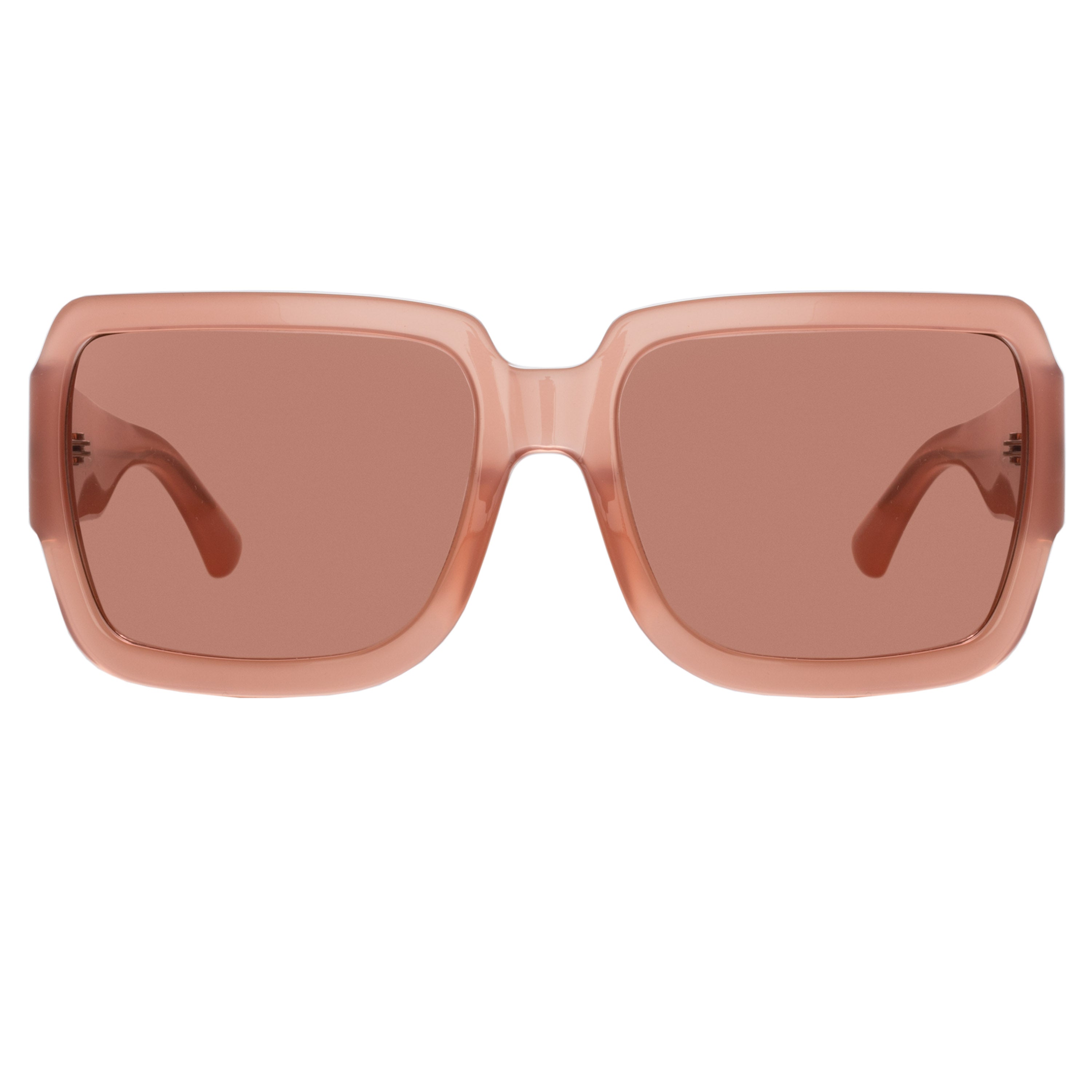 Dries Van Noten Oversized Sunglasses in Rust