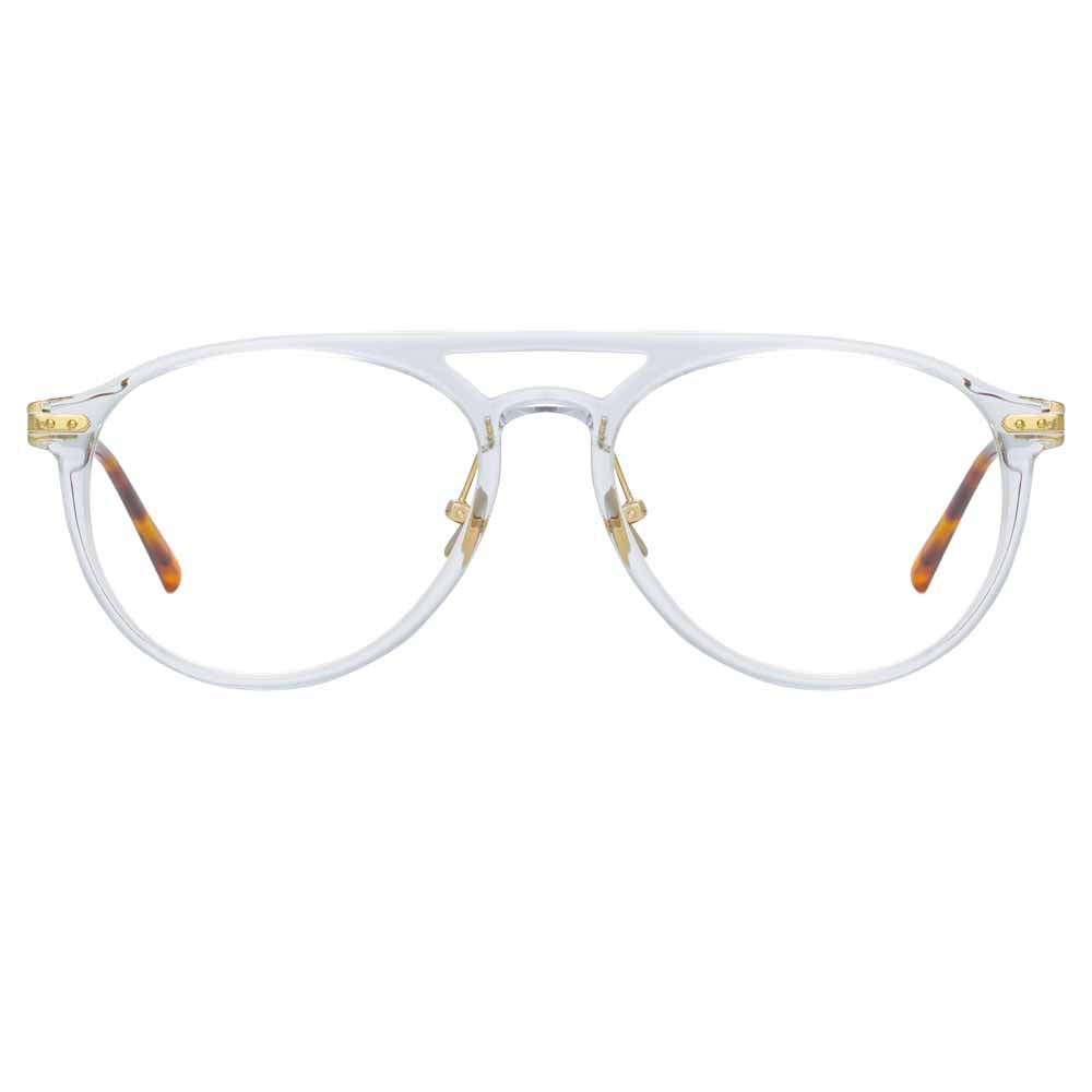 Linda Farrow Linear Ando A C4 Aviator Optical Frame