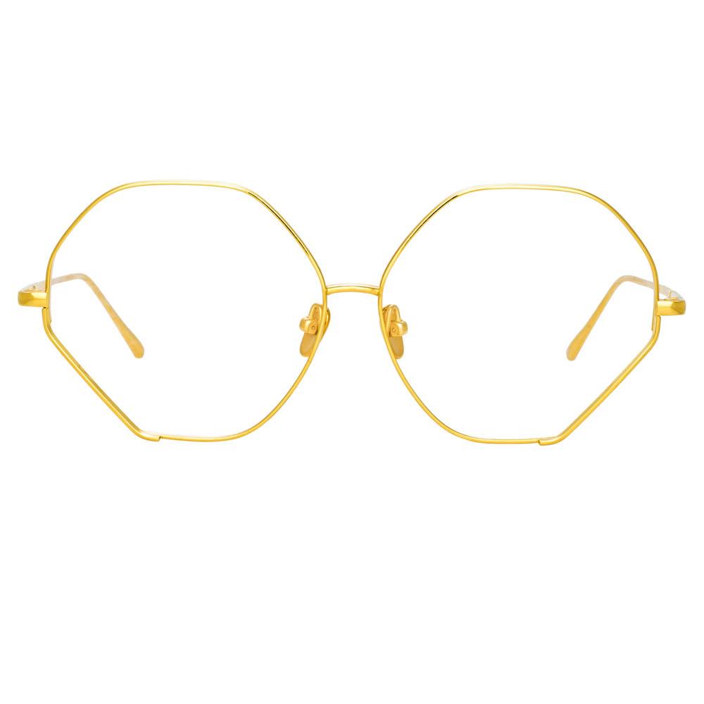 Fawcet Hexagon Optical Frame in Light Gold