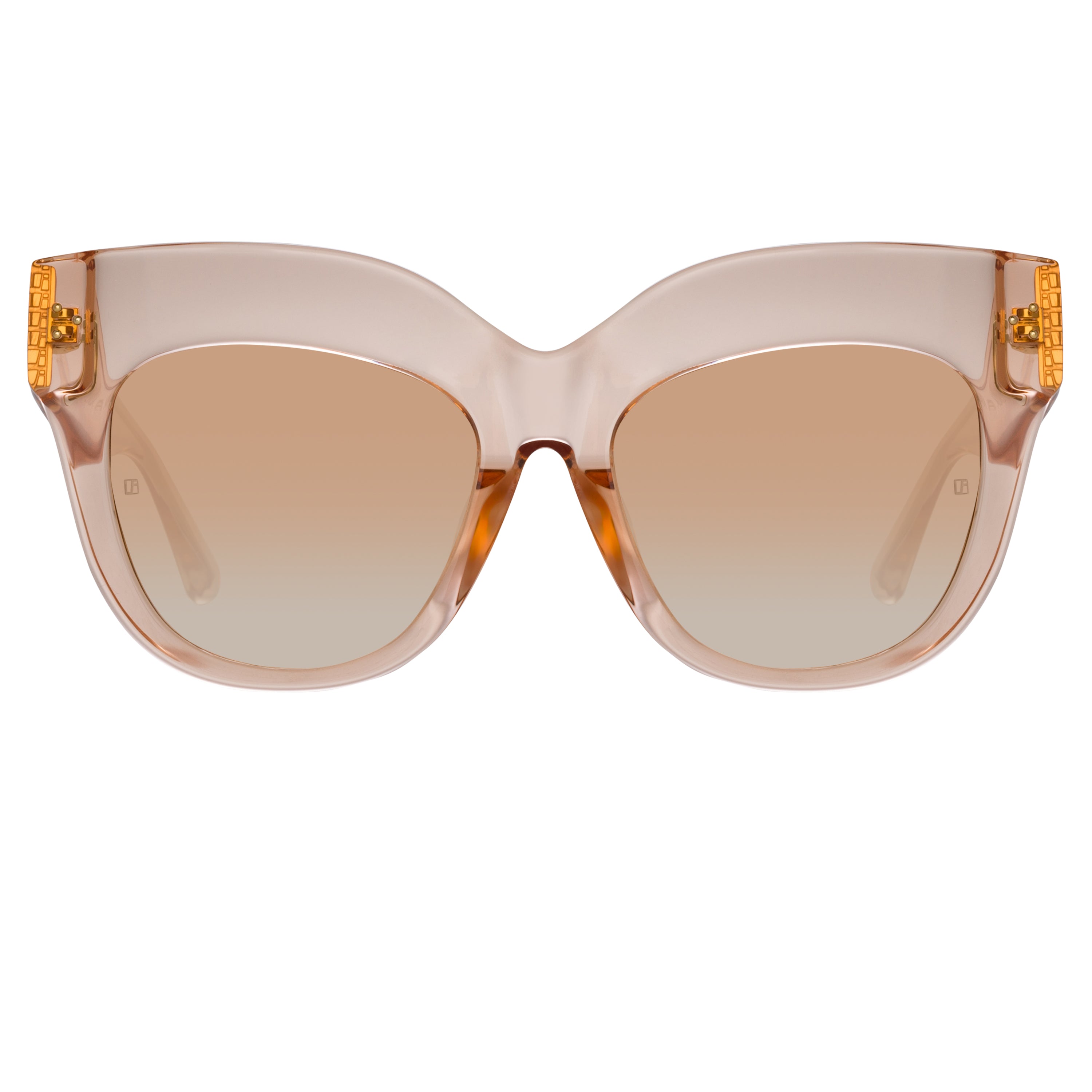 Dunaway Oversized Sunglasses in Peach
