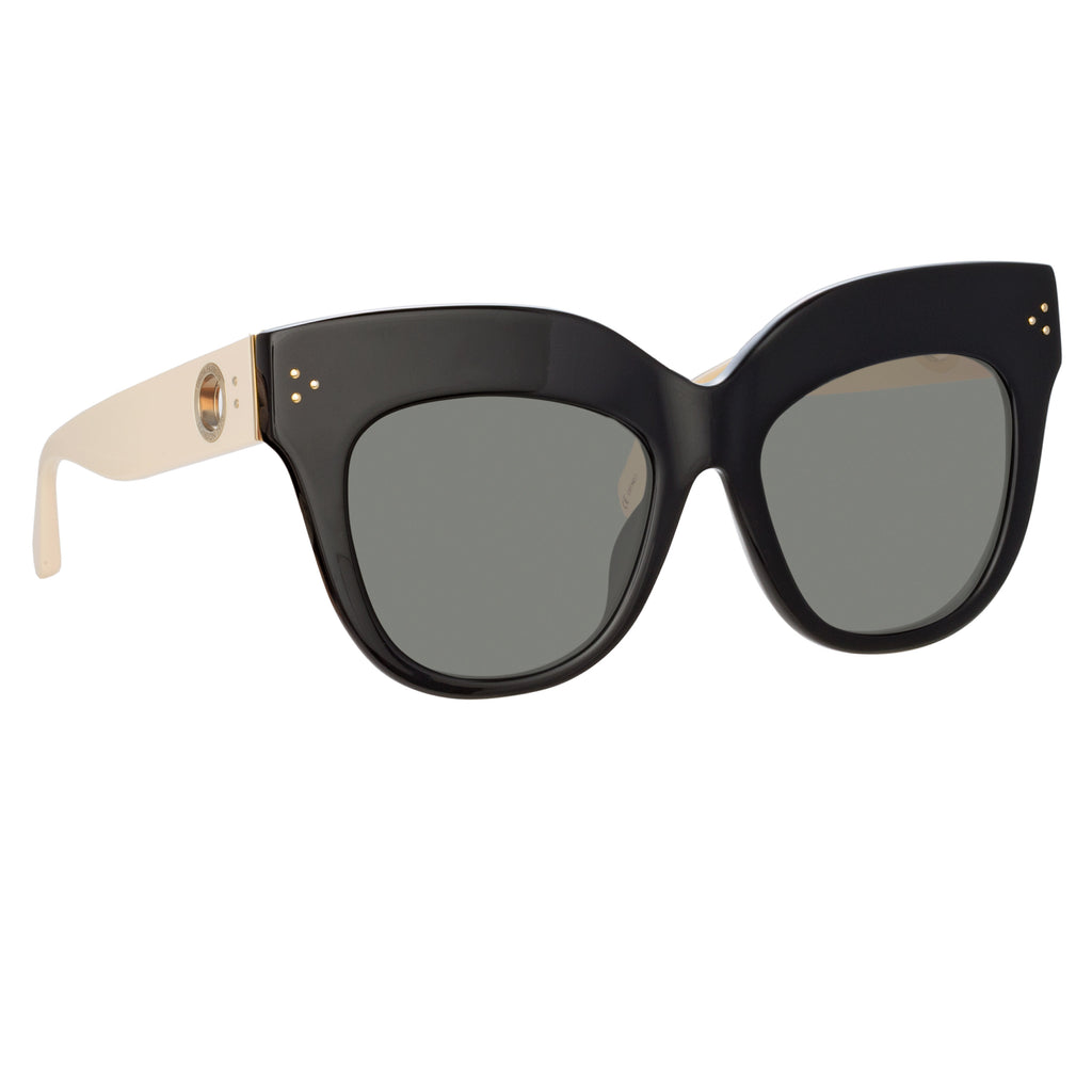 Limited Edition Dunaway Oversized Sunglasses in Black - LINDA FARROW ...