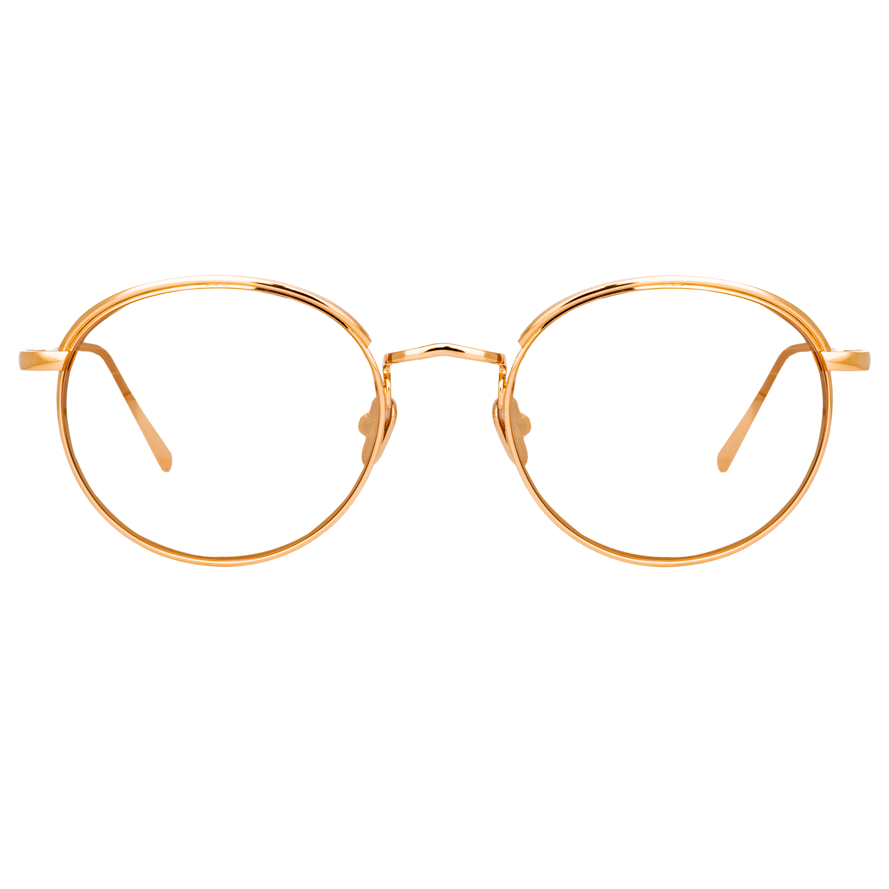 The Marlon Oval Optical Frame in Rose Gold (C7)