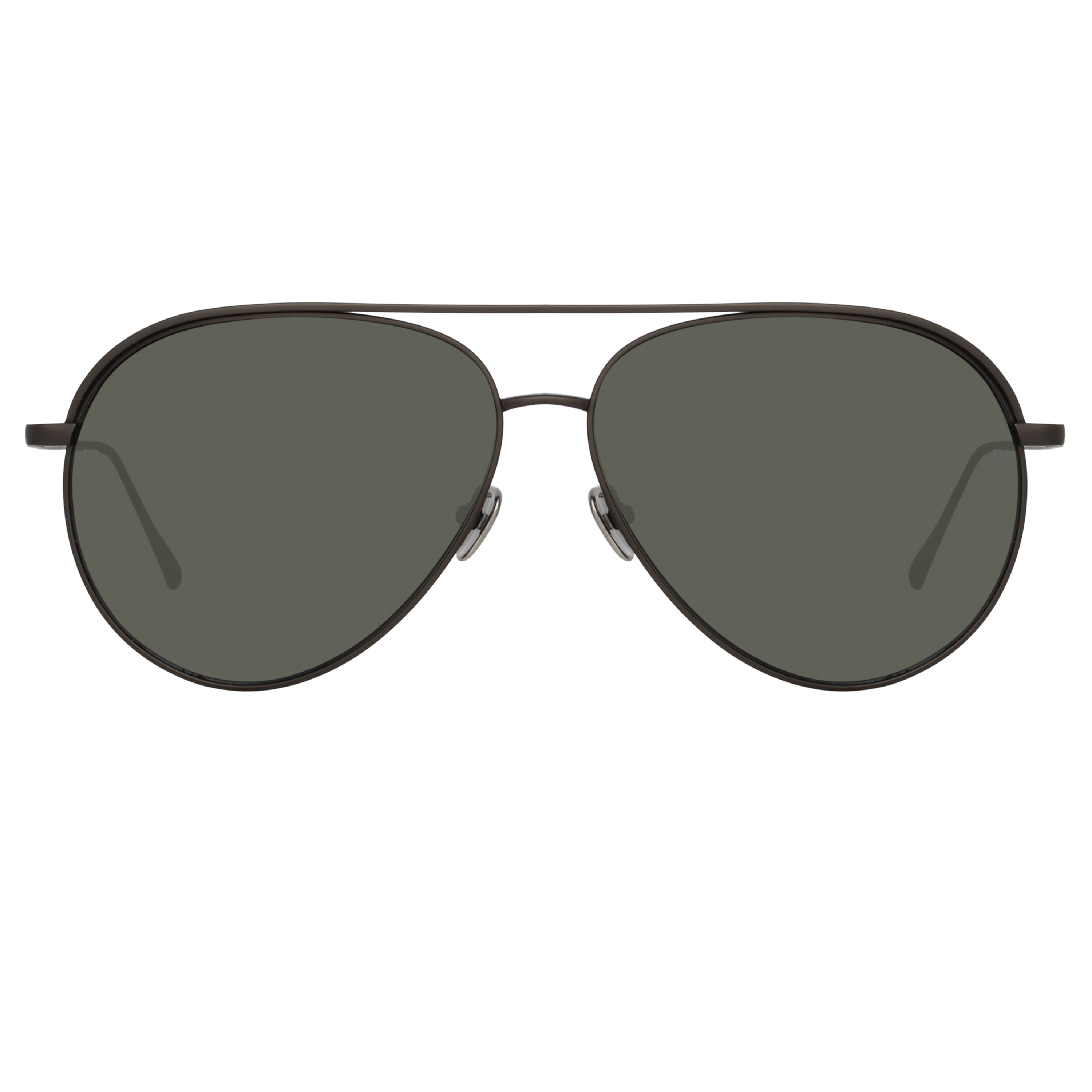 Roberts Aviator Sunglasses in Nickel