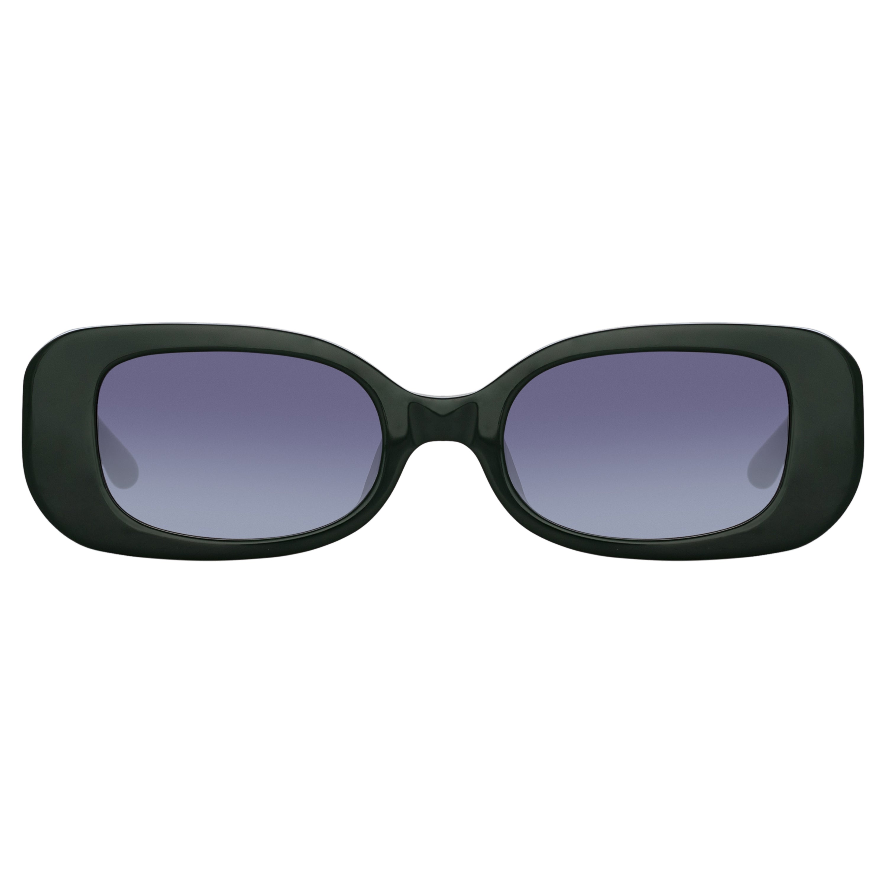 Lola Rectangular Sunglasses in Green