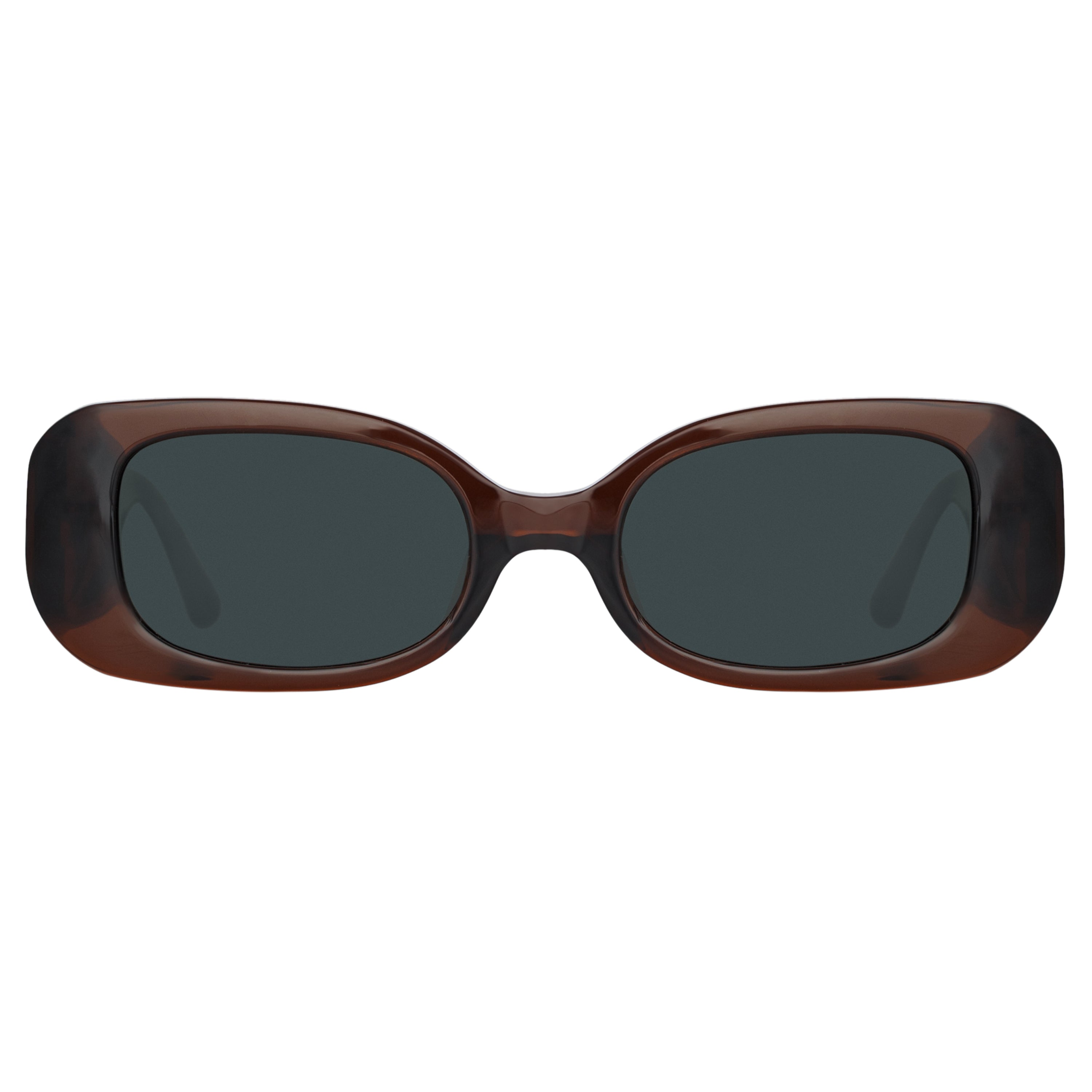 Lola Rectangular Sunglasses in Brown