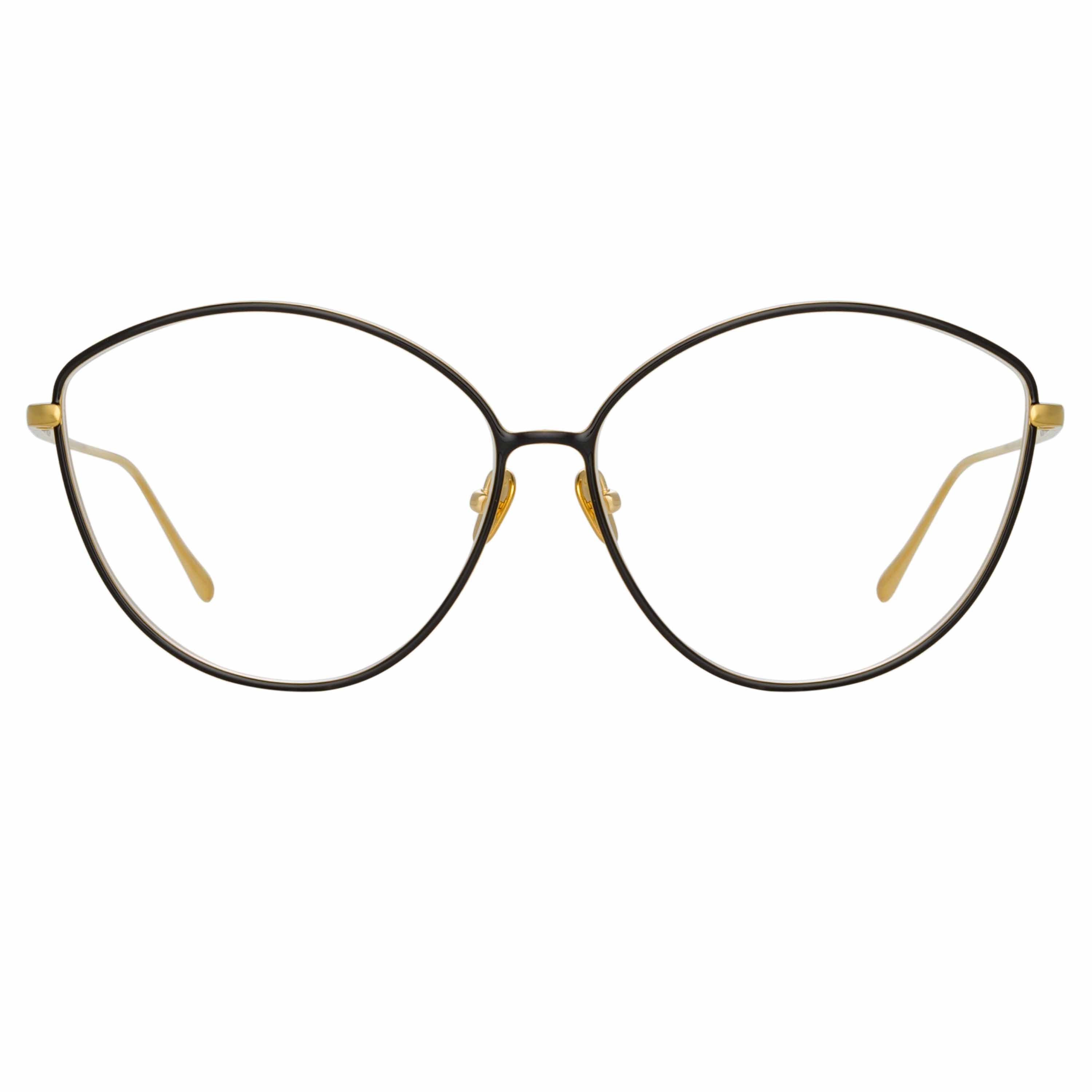 Francis Cat Eye Optical Frame in Yellow Gold