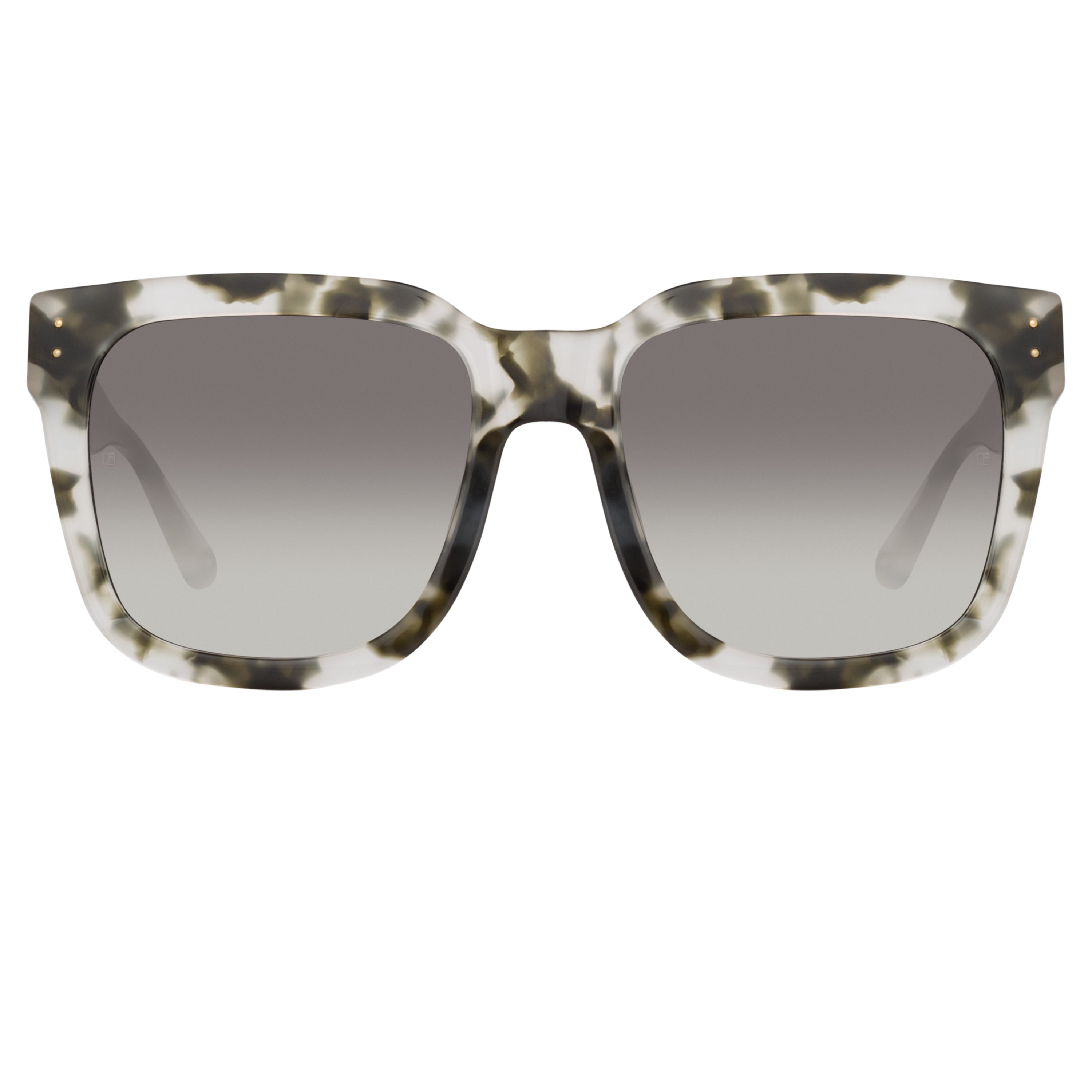 Freya D-Frame Sunglasses in Black and Grey Tortoiseshell
