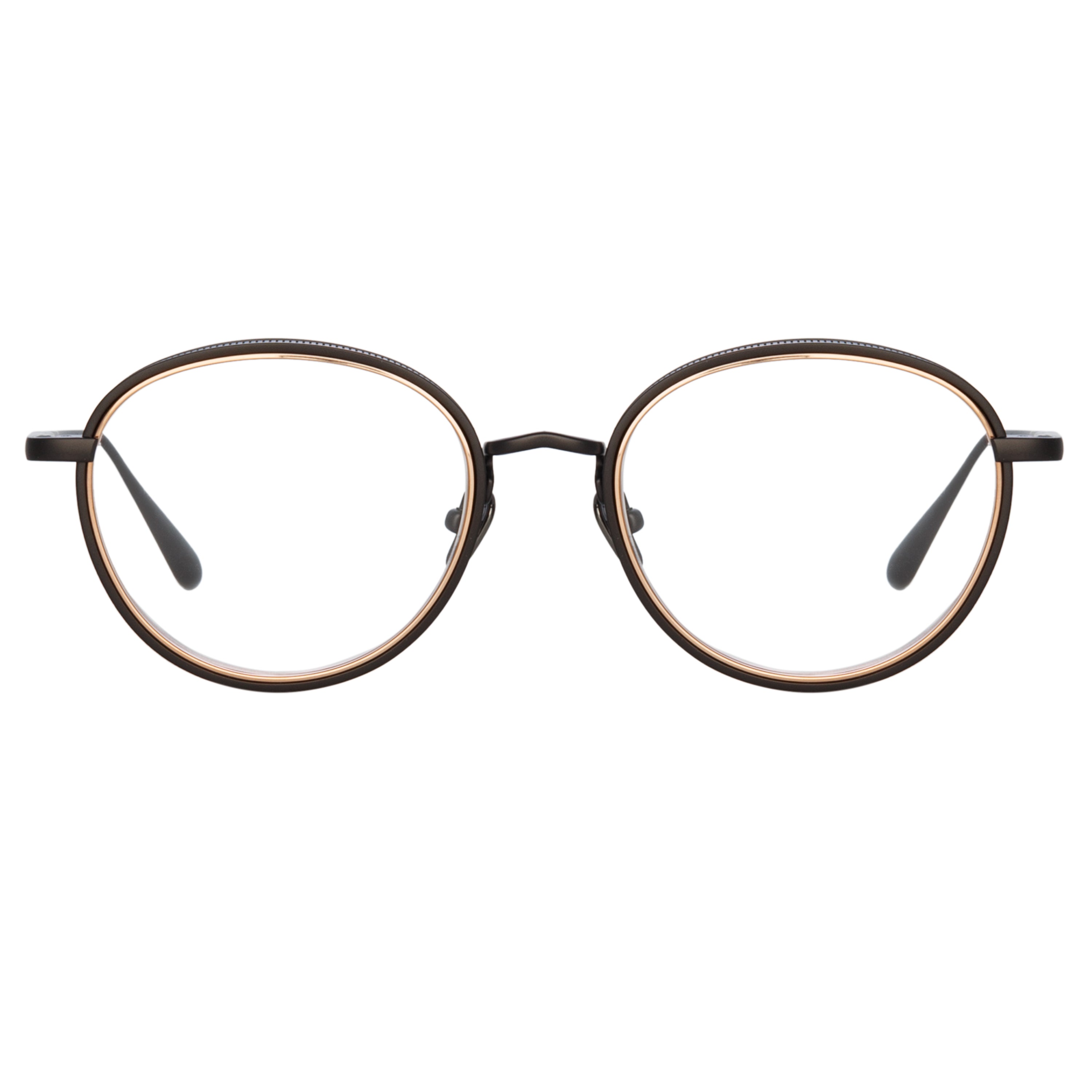 Moss Oval Optical Frame in Matt Nickel