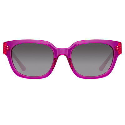 Linda Farrow Lea LFL1289 C4 Women’s Sunglasses Purple Size 61