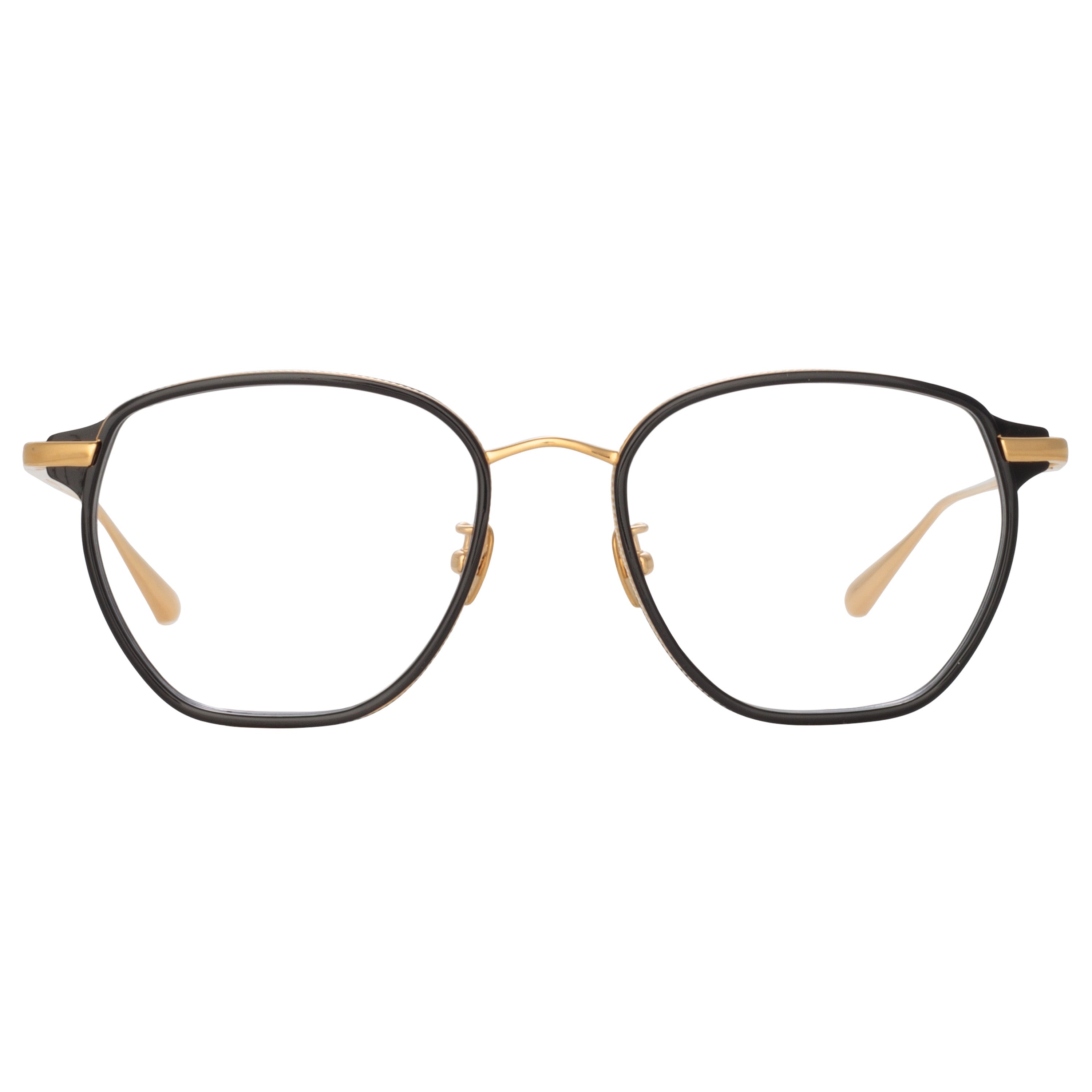 Danilo Angular Optical Frame in Yellow Gold