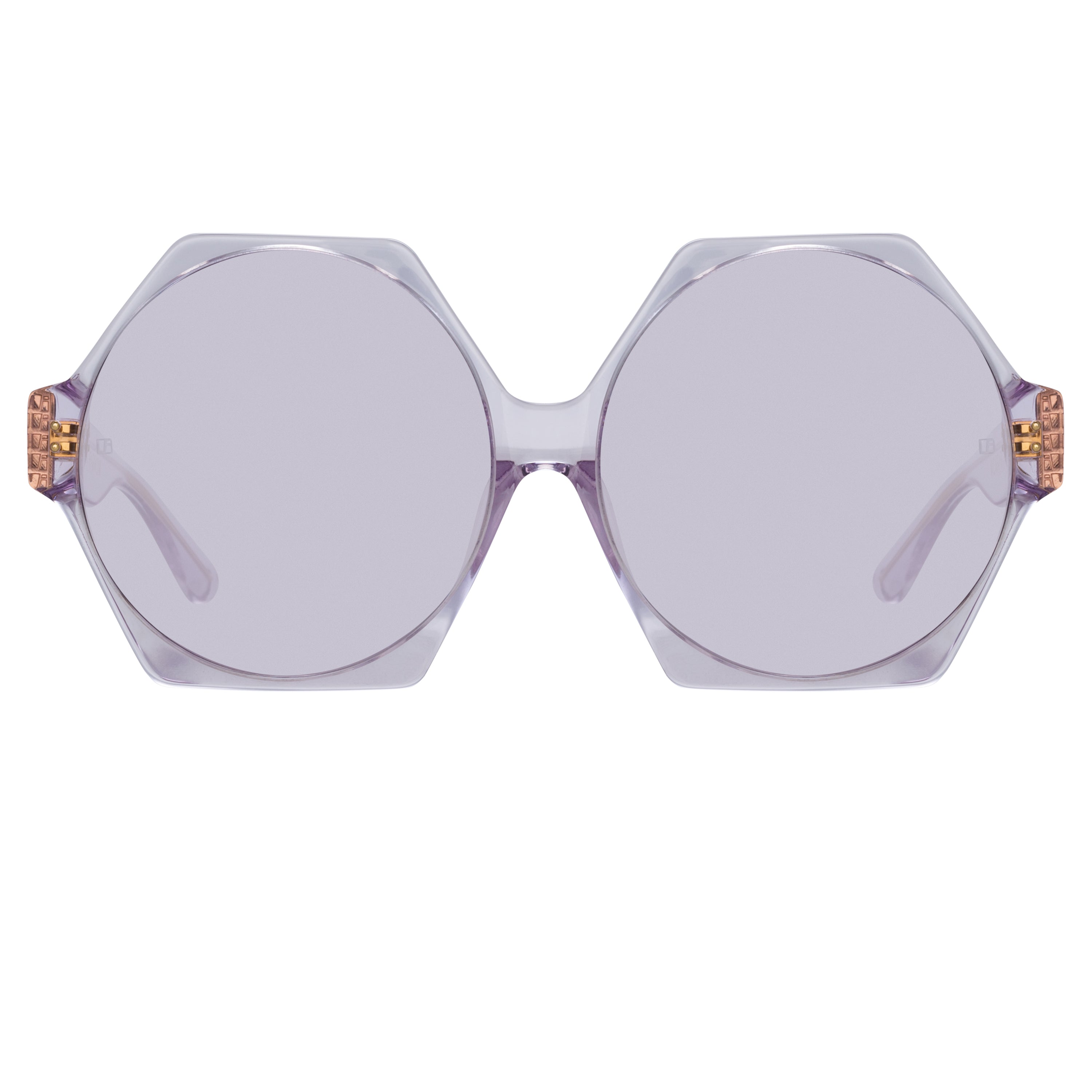 Bora Hexagon Sunglasses in Lilac