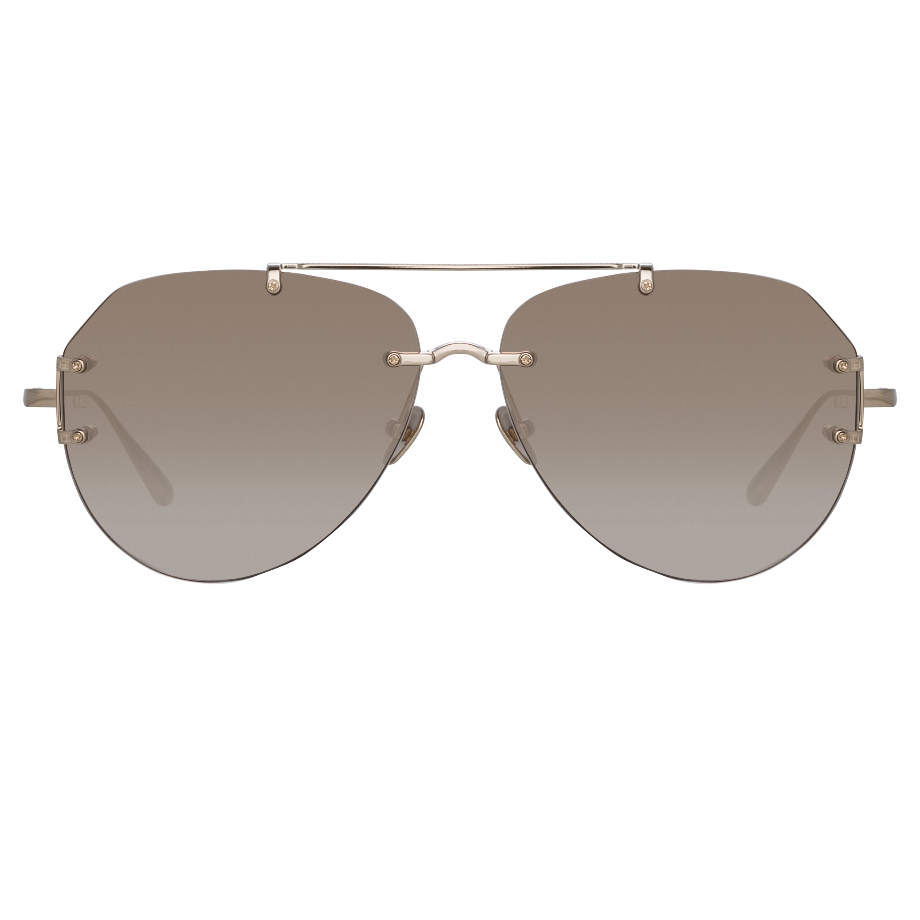 Duit Aviator Sunglasses in Light Gold