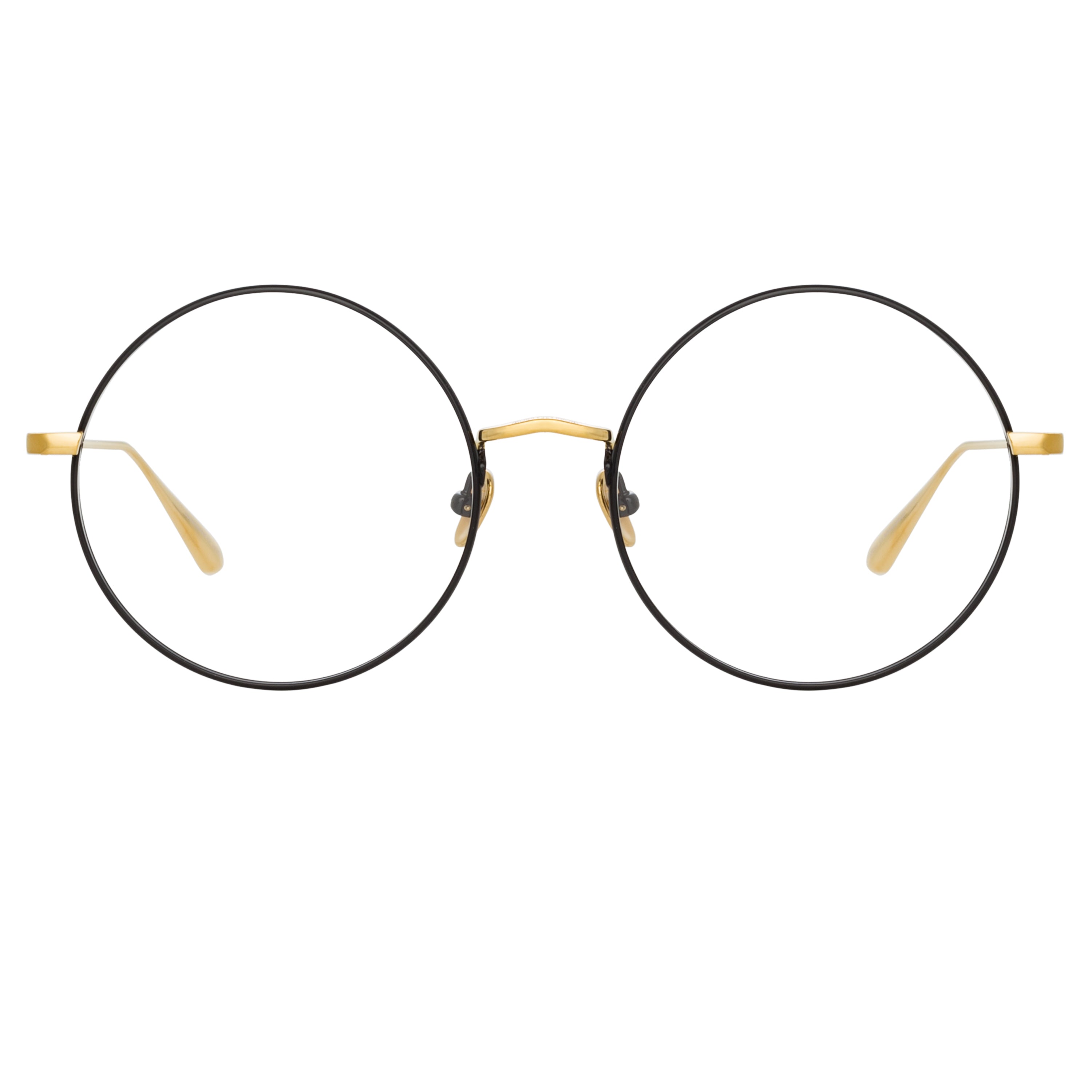 Bea Round Optical Frame in Yellow Gold