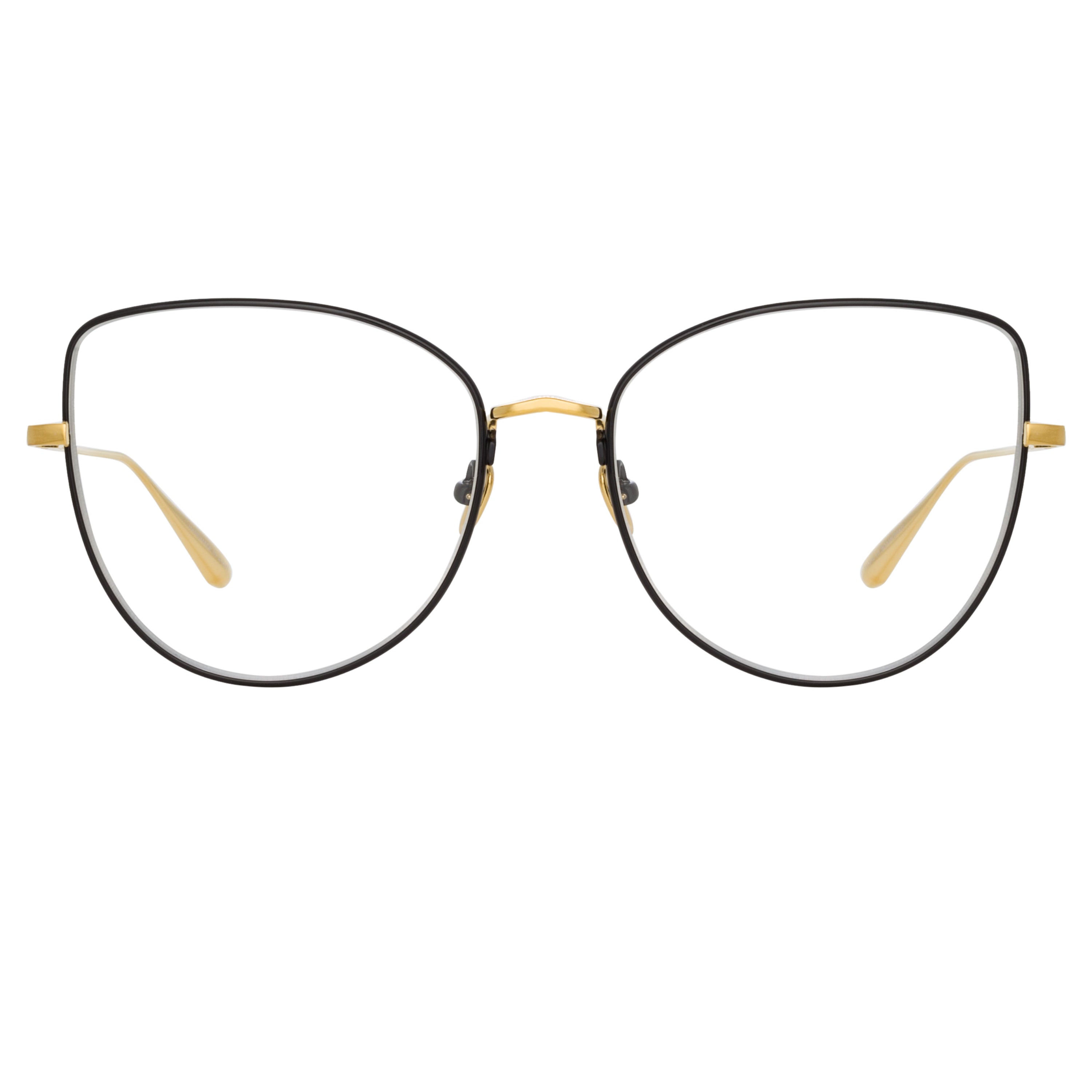 Eloise Cat Eye Optical Frame in Yellow Gold