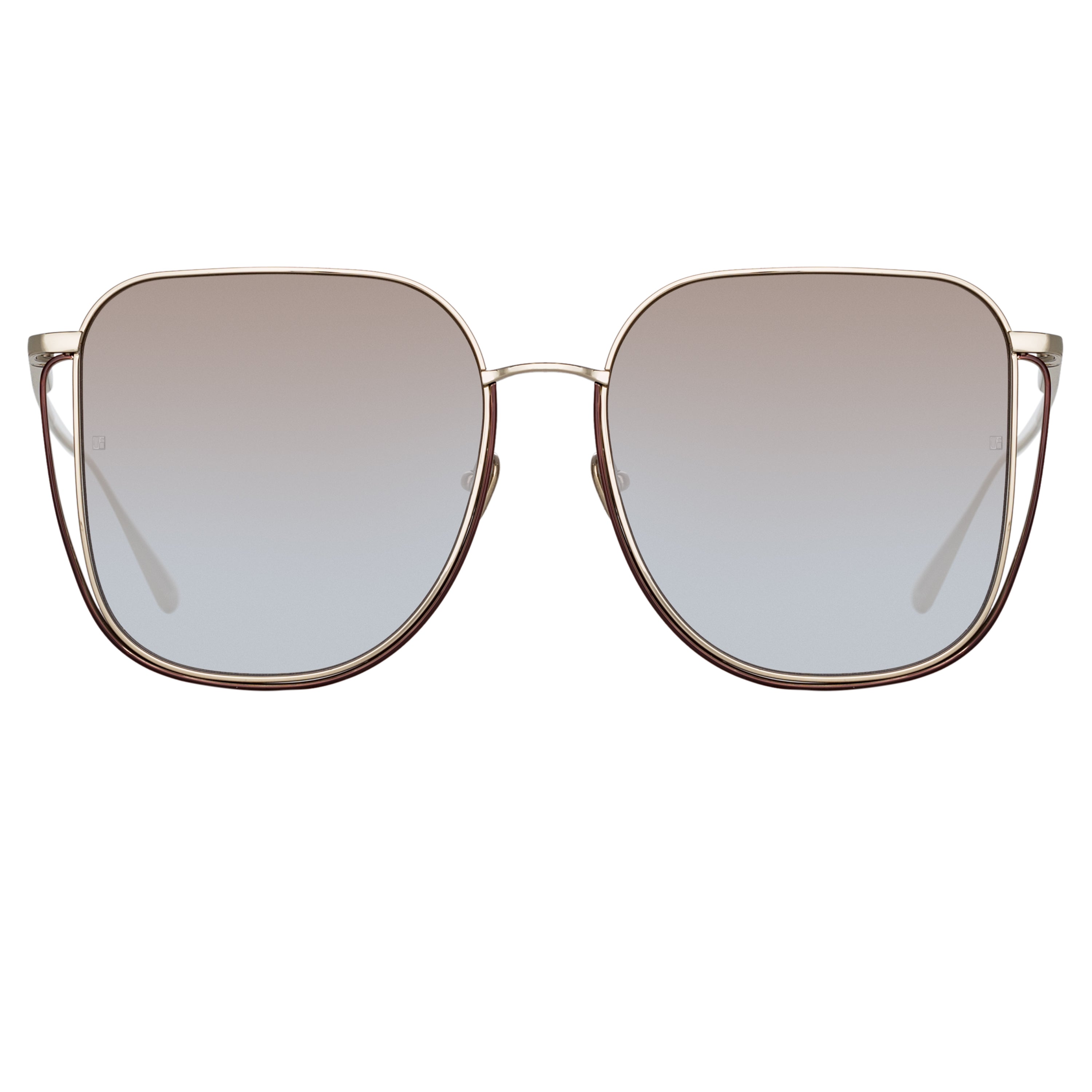 Camry Oversized Sunglasses in Light Gold