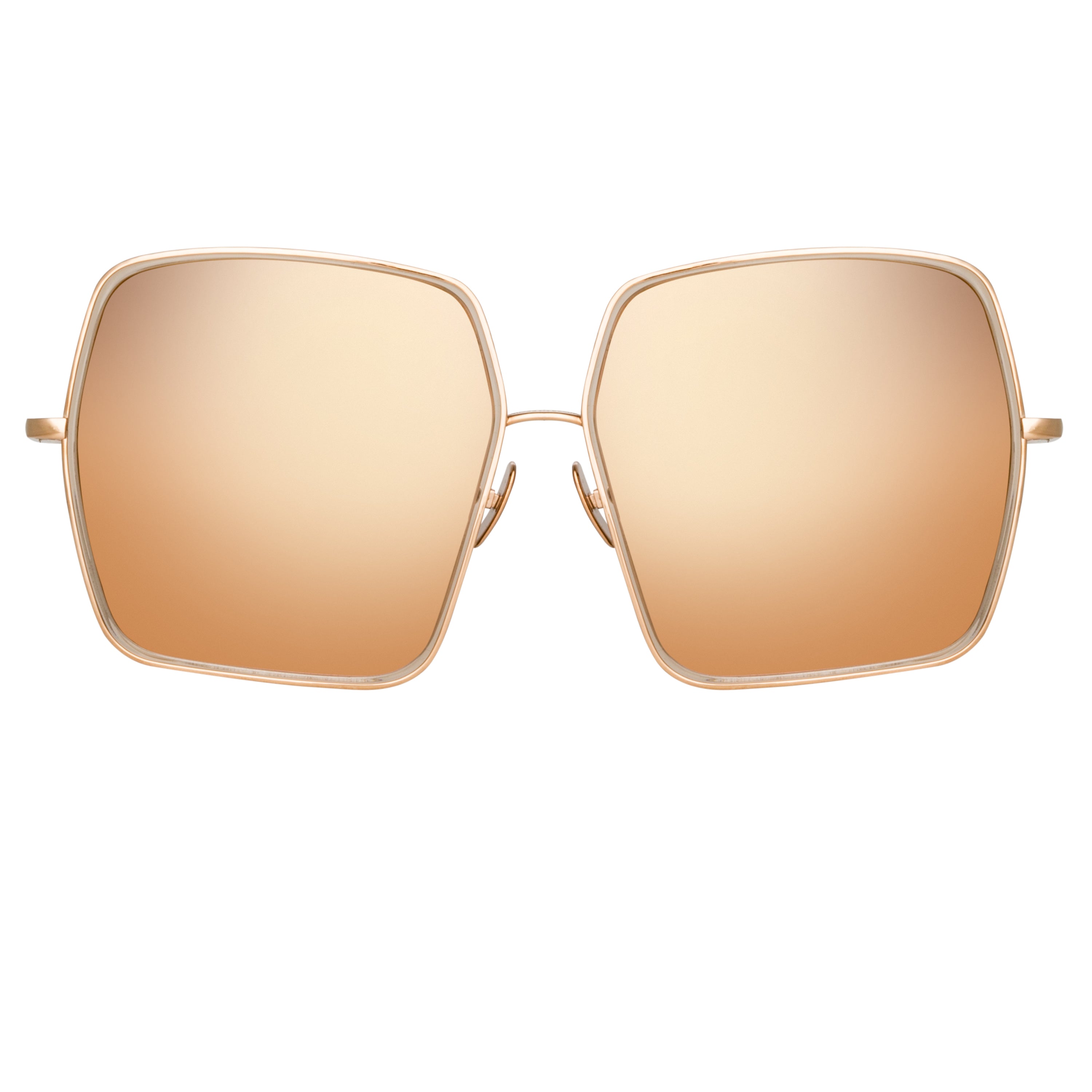 Camaro Oversized Sunglasses in Rose Gold